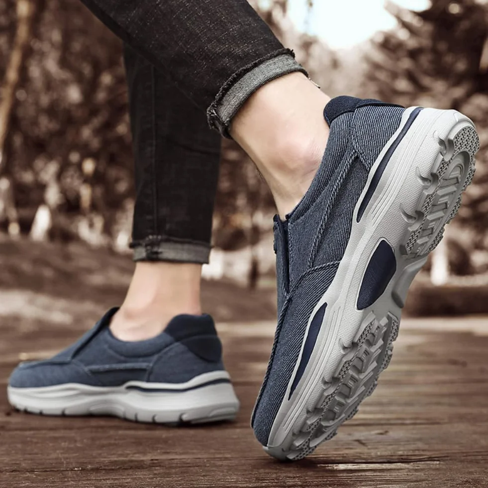 MEIION Zapatos de lona para hombre de aguas profundas, cómodos, ligeros y transpirables
