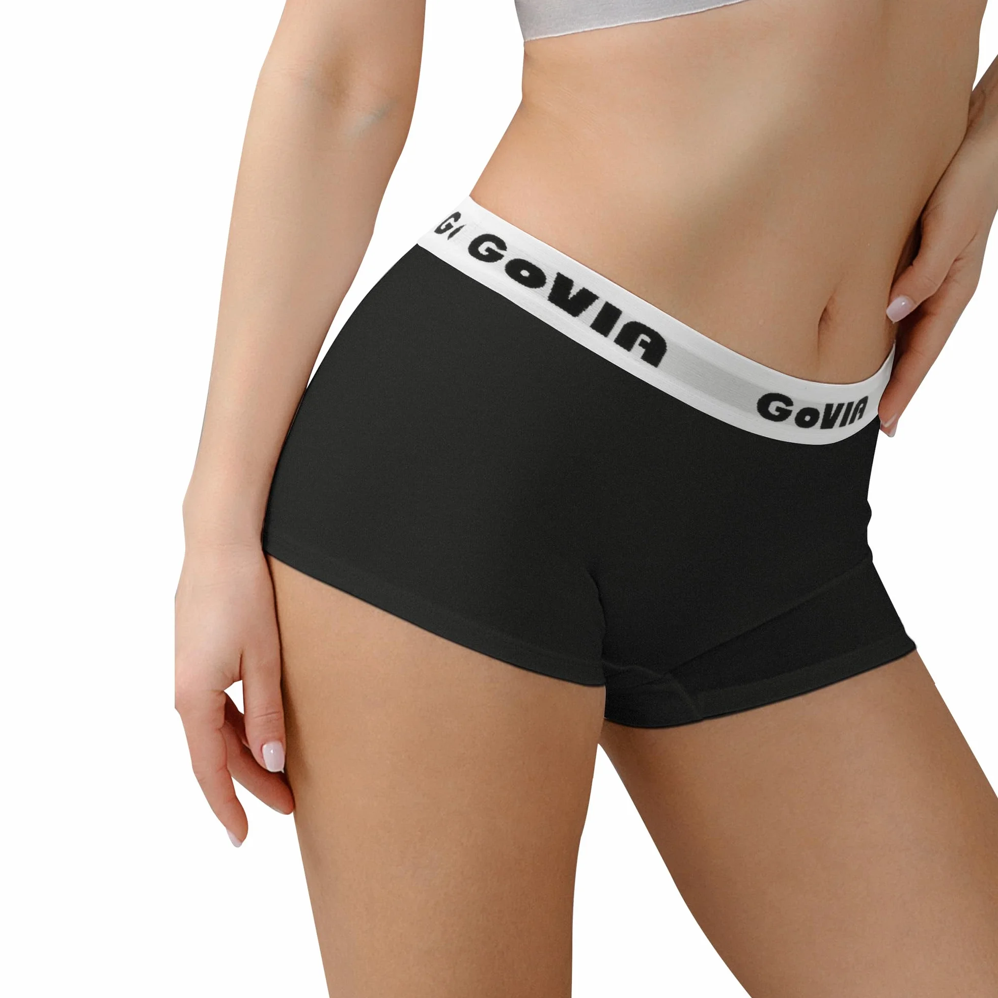 GoVIA Pack de 6 Boxer Mujer Algodon Ropa Interior Transpirable Culotte Suave Tallas S-XL