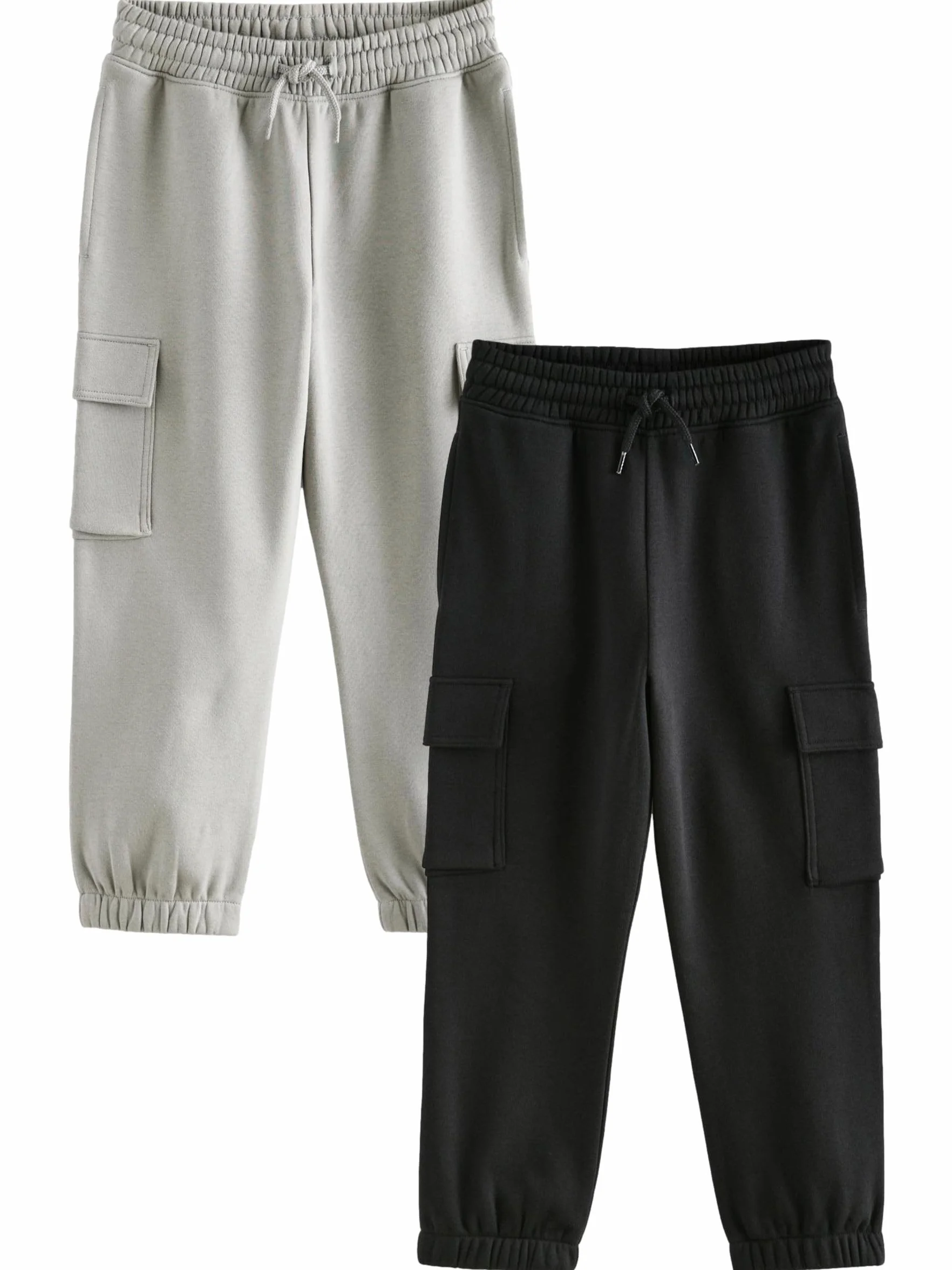 NEXT Niños Pantalones de chándal Cargo Corte Slim Pack de 2
