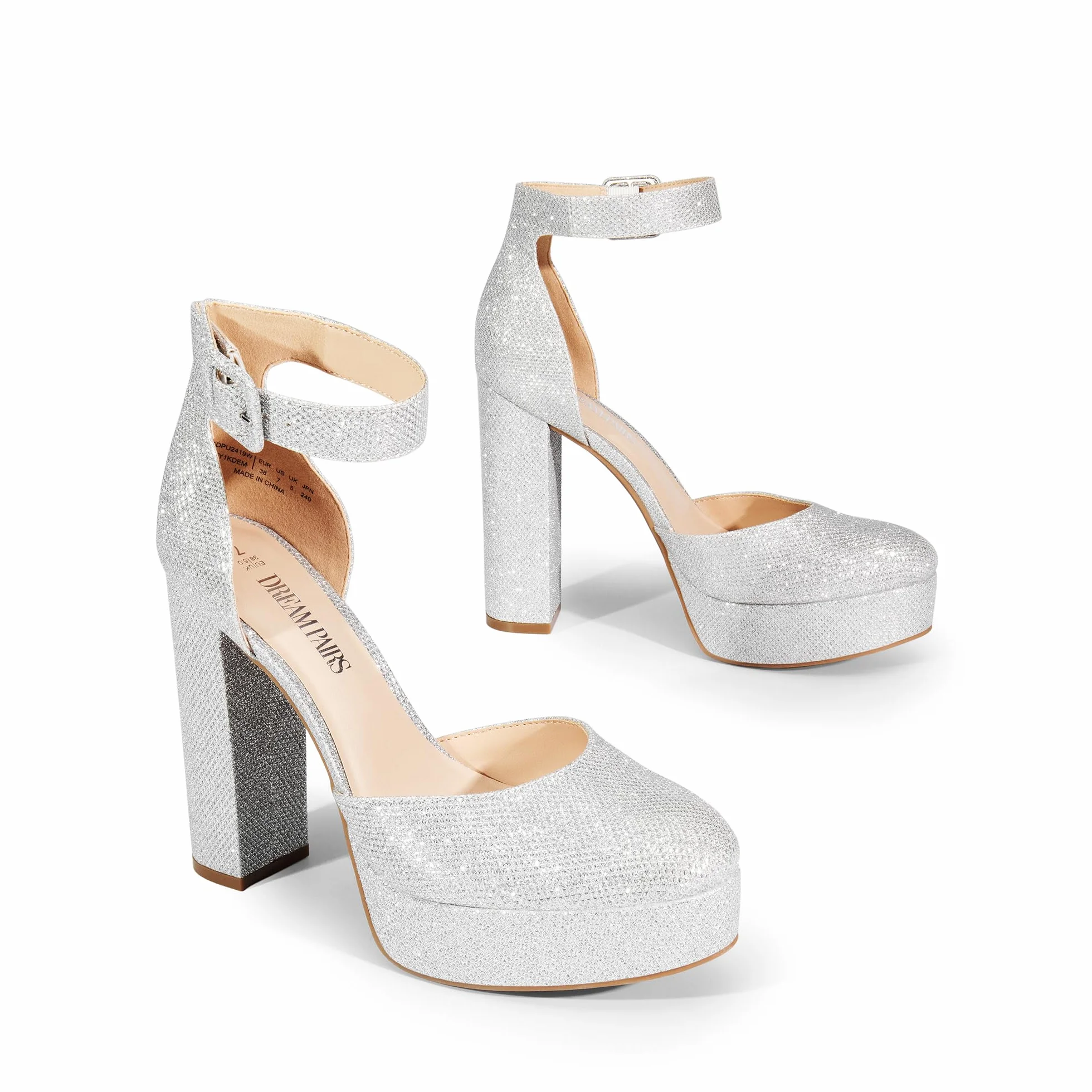 DREAM PAIRS Zapatos de tacón Cerrados para Mujer