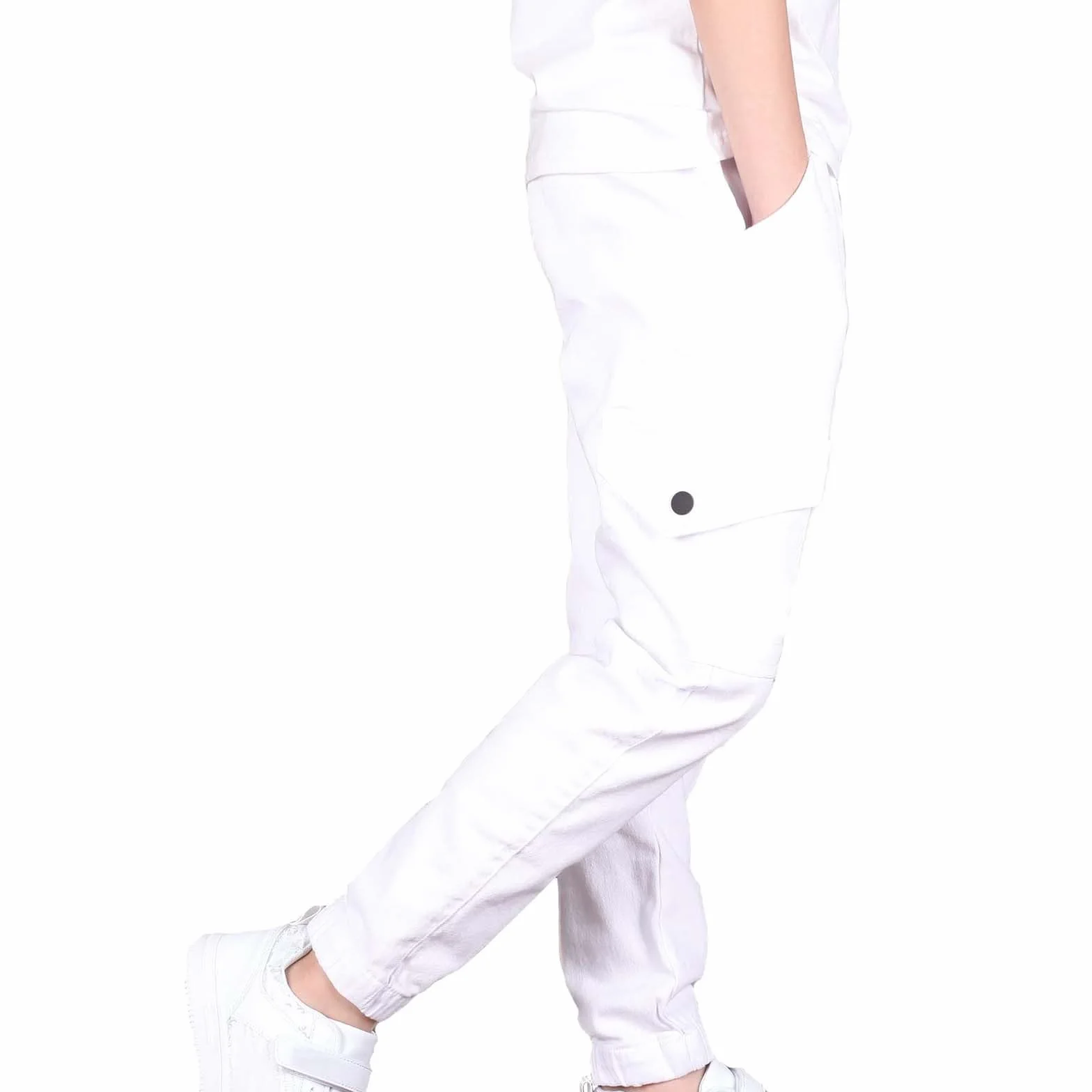 Pantalones cargo para niños con cintura elástica
