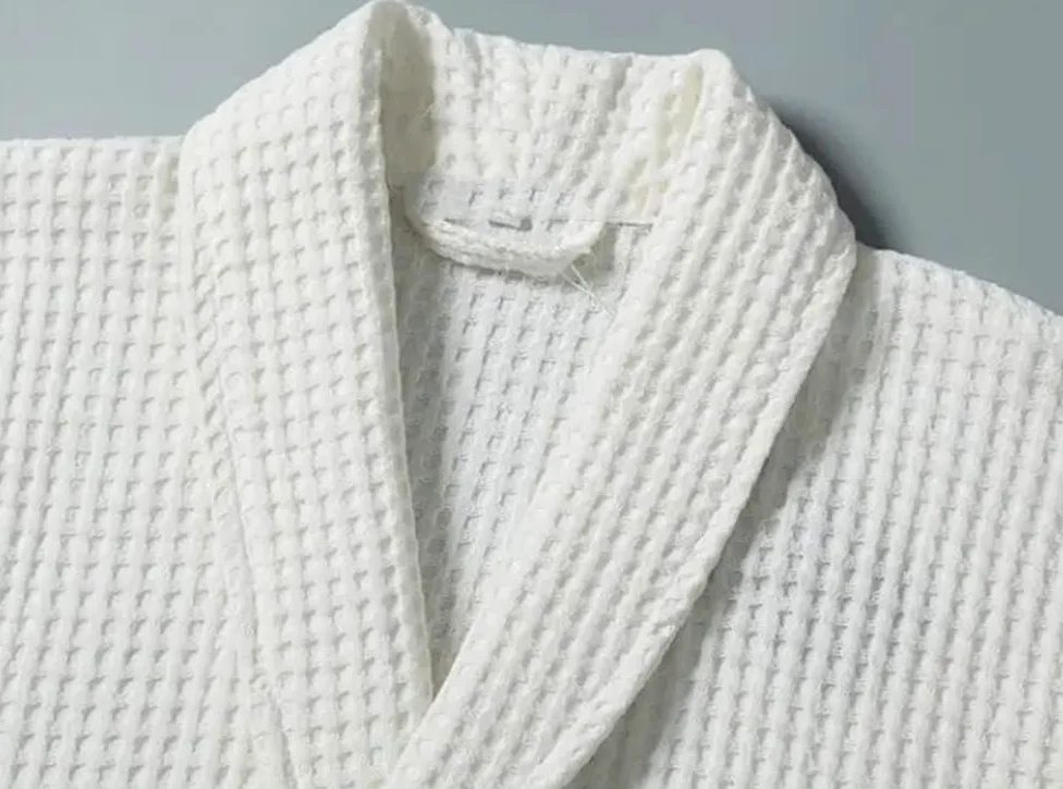 Albornoz de Hombre de Felpa para Hotel, para SPA y Piscina, de algodón, Suave, Talla Grande, Largo (Gris S)