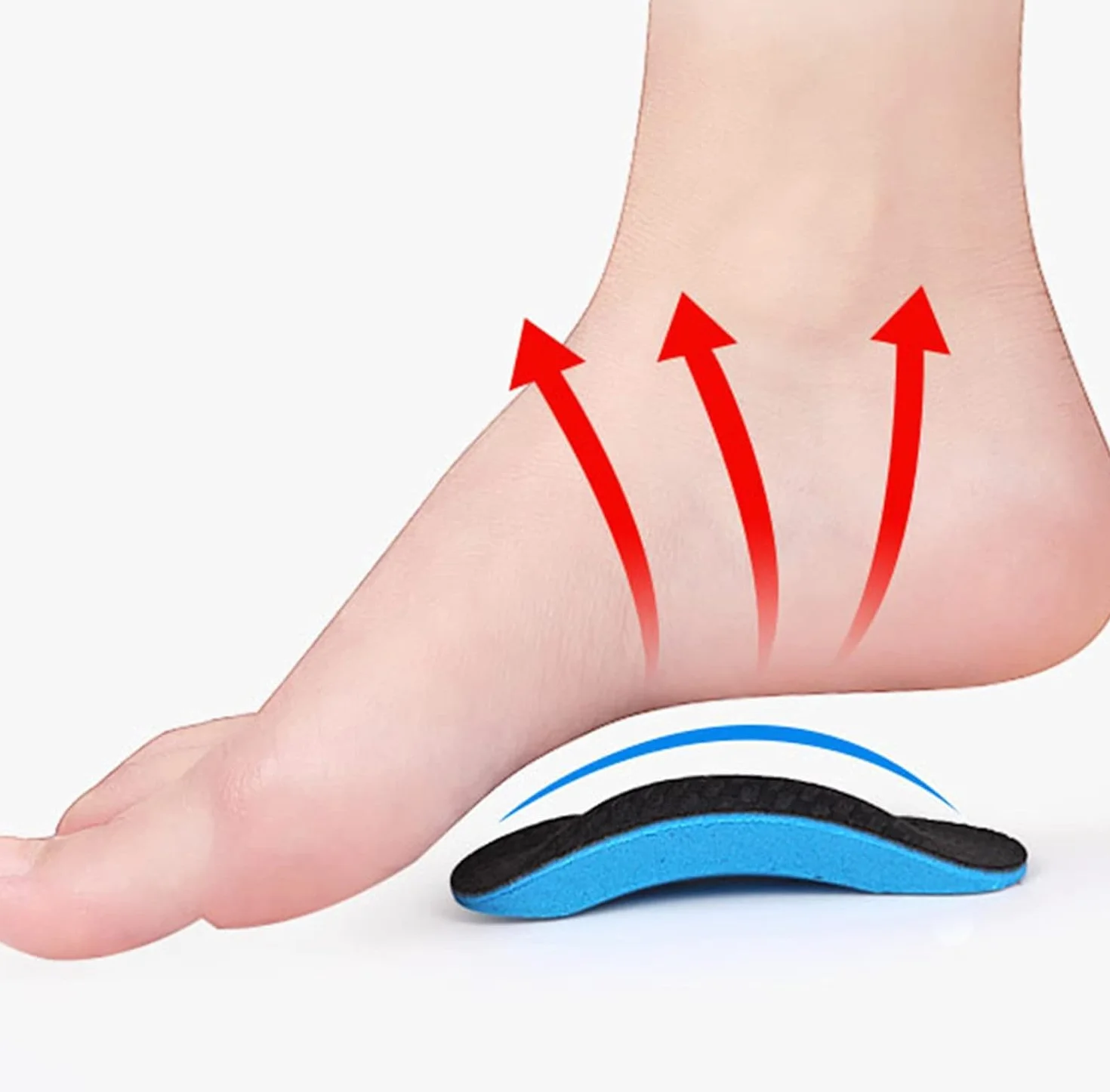 Plantillas ortopédicas de apoyo para el arco plantar pies planos fascitis plantar dolor talón espolón
