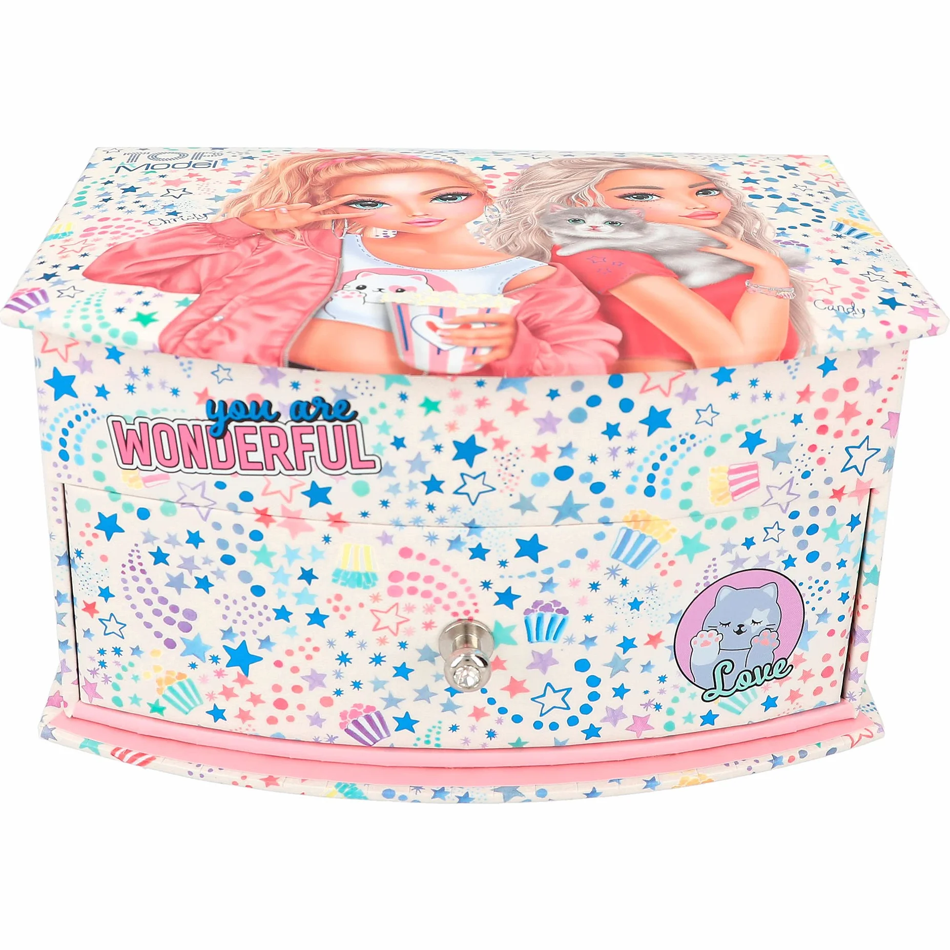Depesche TOPModel Cutie Star Joyero rosa diseño estrellas