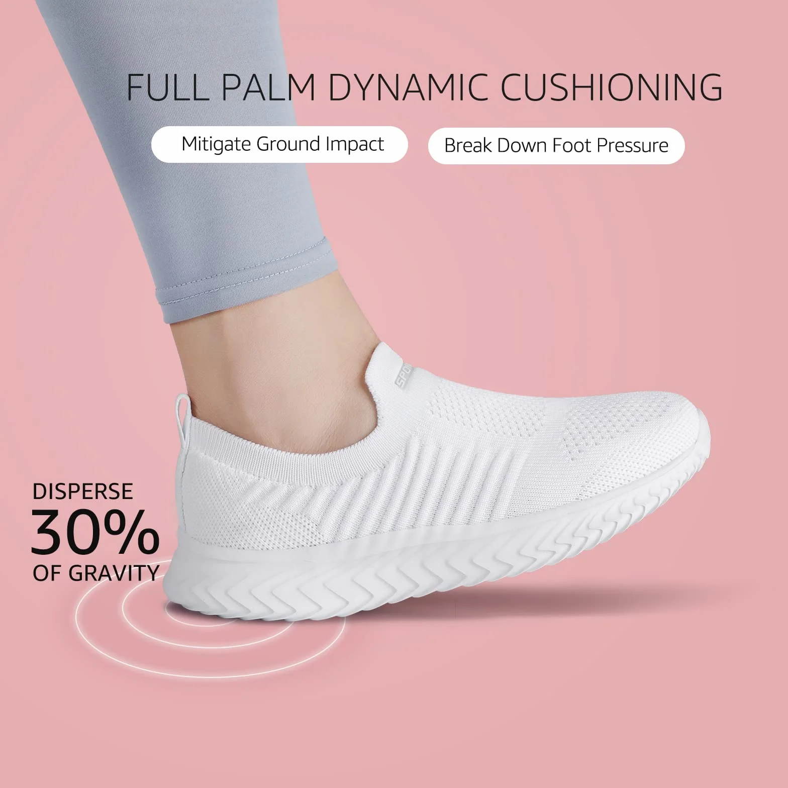Zapatillas Slip-On Mujer Cómodas Ligeras para Correr Trabajar