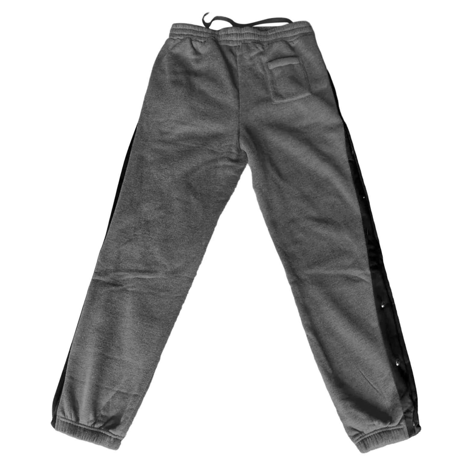 Pantalones de chándal para hombre, pantalones de rehabilitación laterales para abrir, entrenamiento con botones de presión