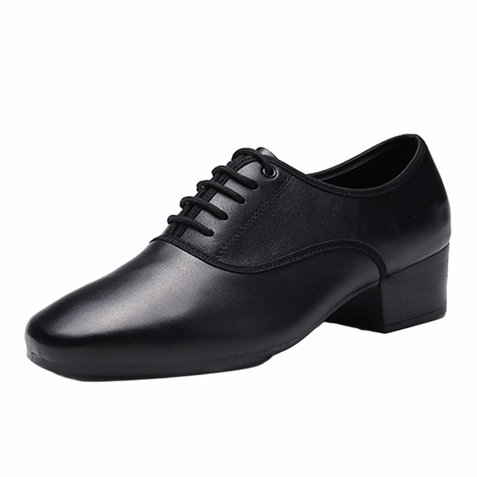 Zapatos De Baile Latino Tacón Alto Hombre Suela Cuero Salsa Vals