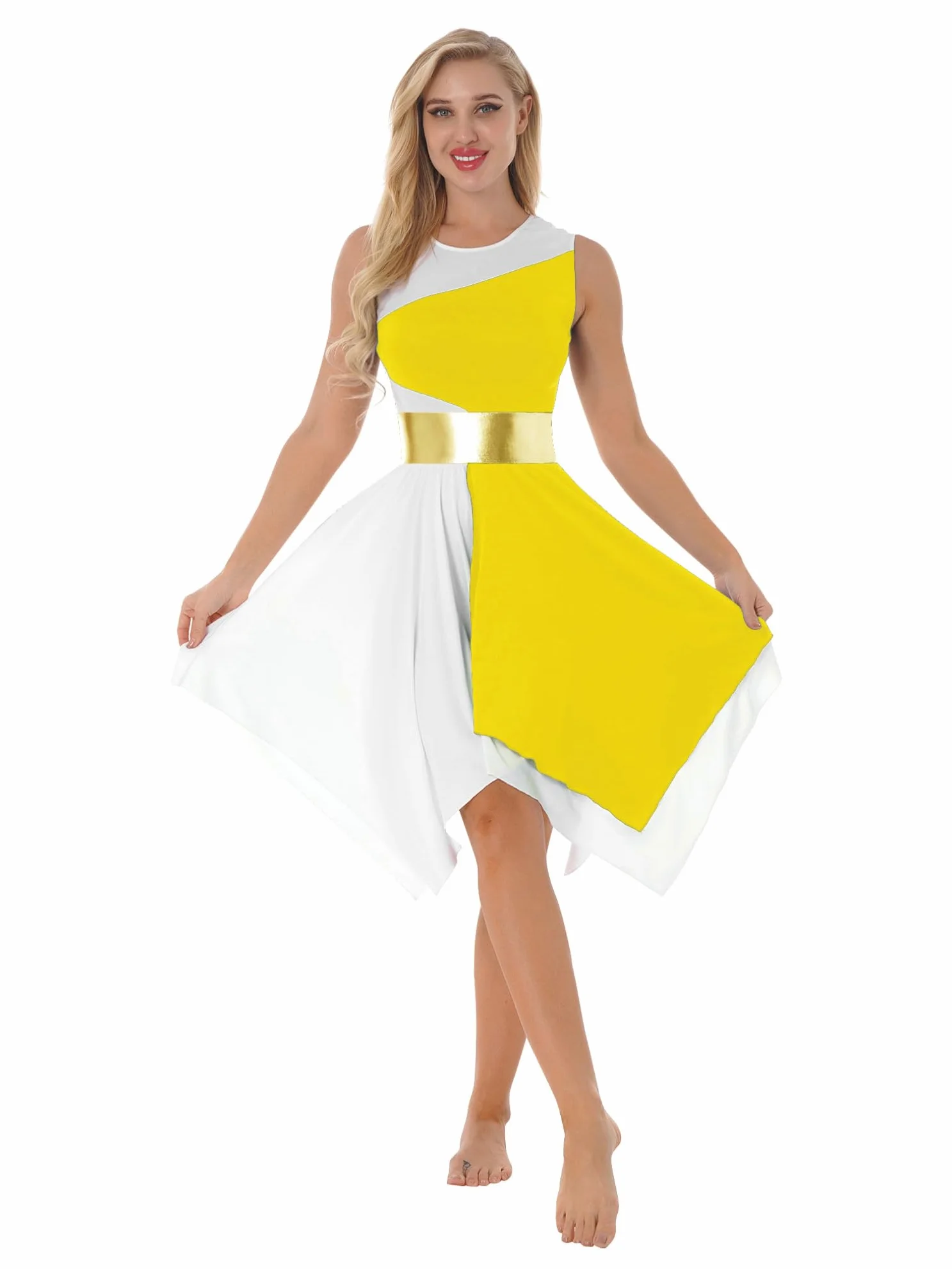 JEATHA Vestido de Danza Cristiana para Mujer Disfraz de Adoración Litúrgica de Iglesia