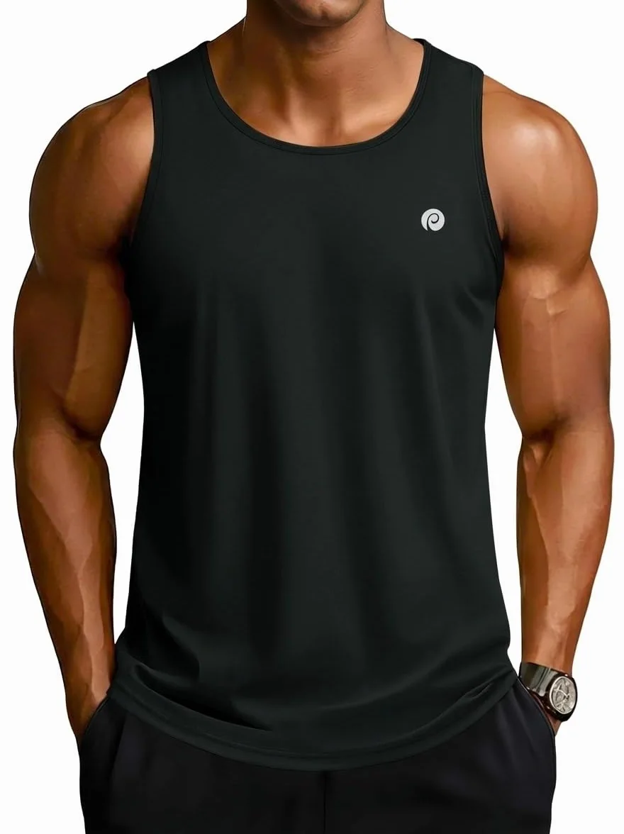 PINSPARK Camiseta Sin Mangas Hombre UPF 50+ Secado Rápido Gimnasio Deportes Running