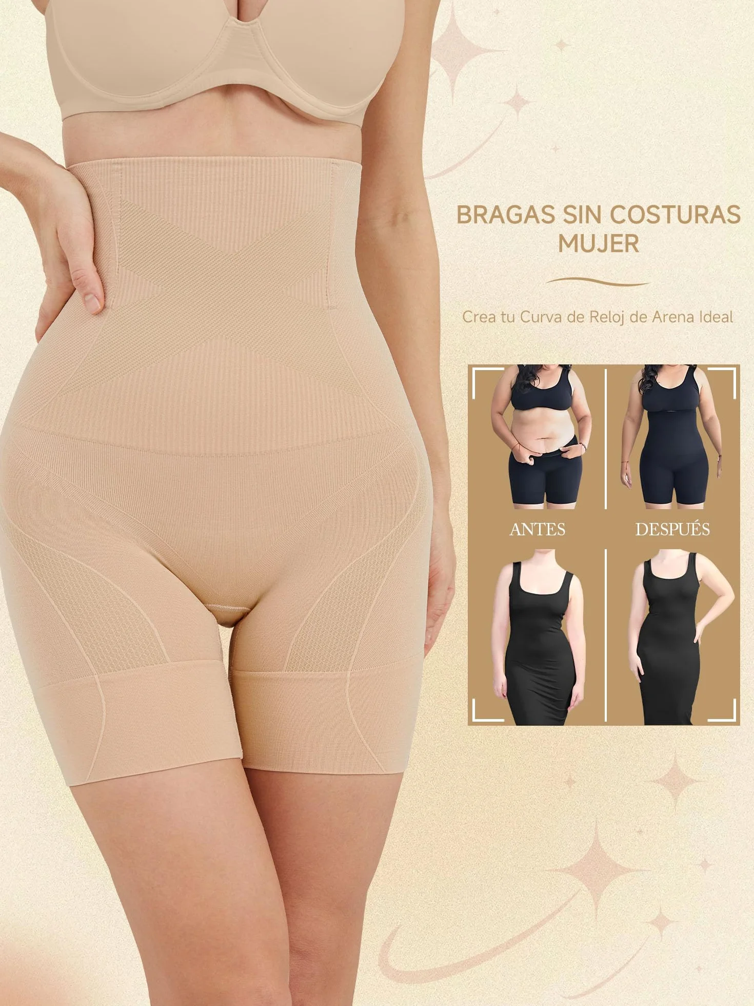 DIGZ Fajas Reductoras Mujer Adelgazante Bragas Postparto Invisibles,Body Reductor Mujer recuperación Abdominal
