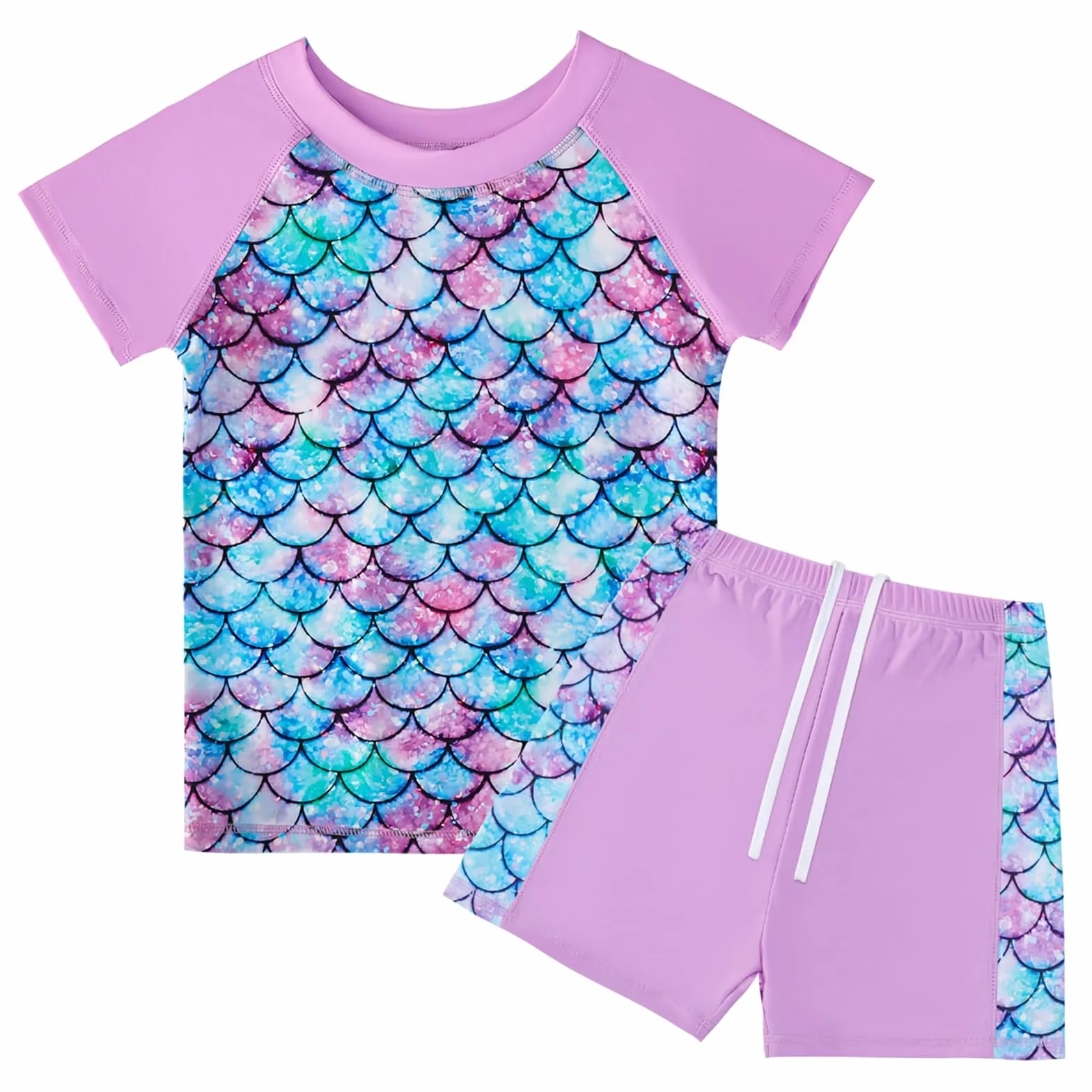 Bañador Niña Dos Pieza UPF 50+ Proteccion Solar Natacion Playa Secado Rápido 4-9 Años
