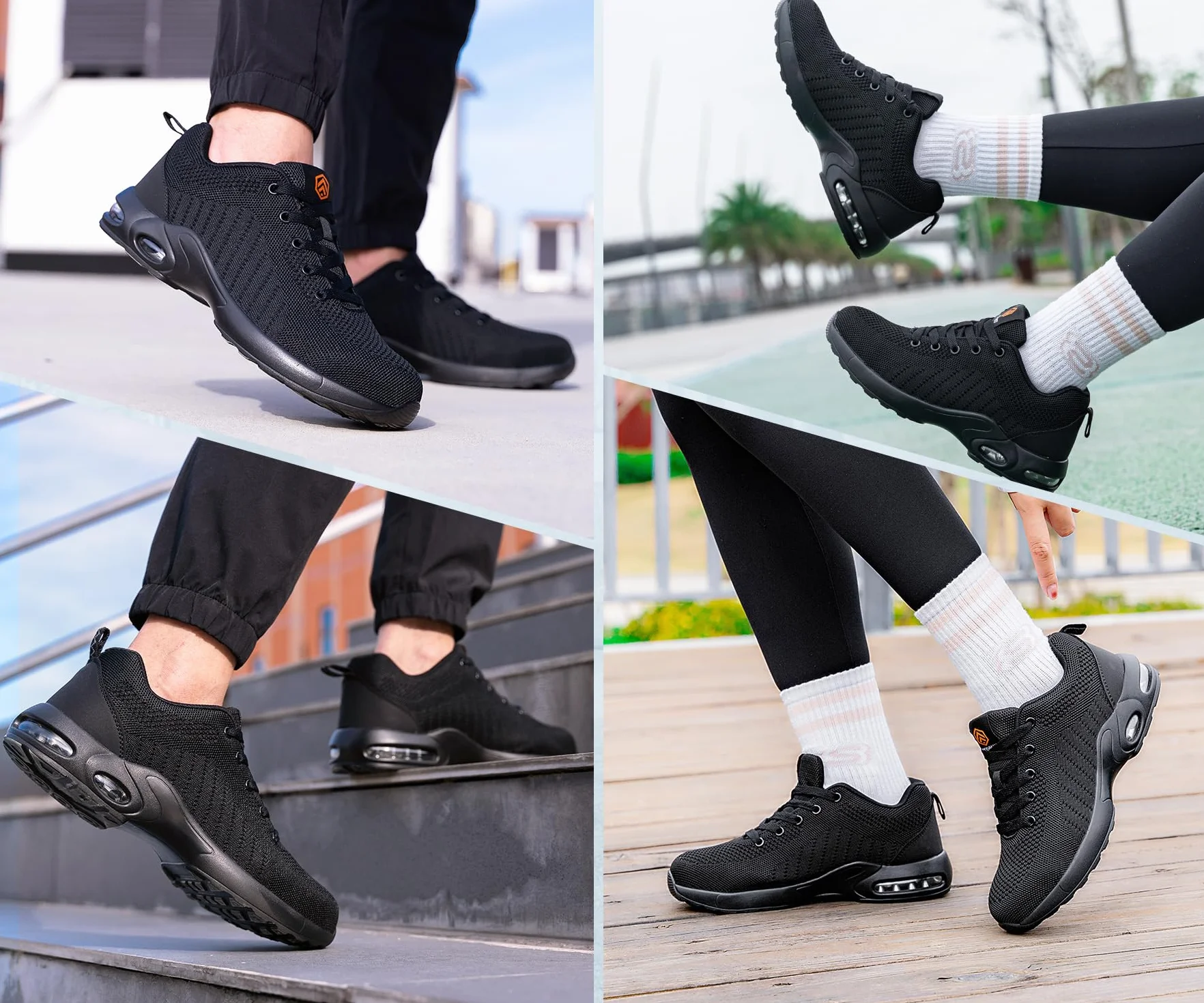 Zapatos de Seguridad Punta de Acero Ligeros Hombre Mujer Trabajo Colchón de Aire