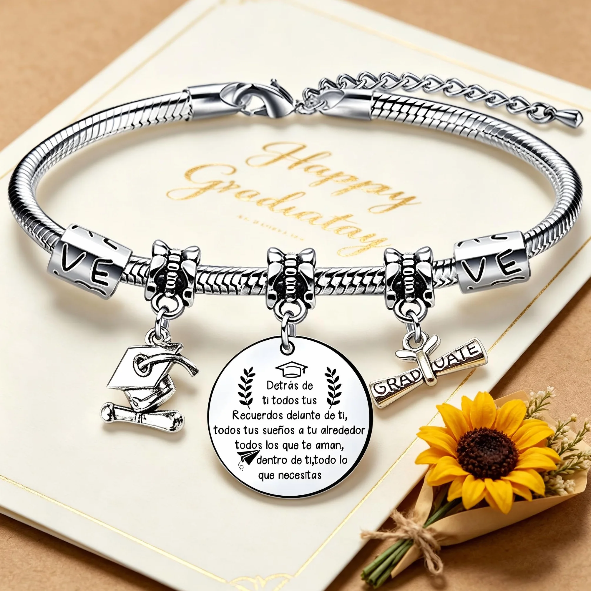 Pulsera de Graduación para Mujeres Regalos inspirados Graduados Recuerdo
