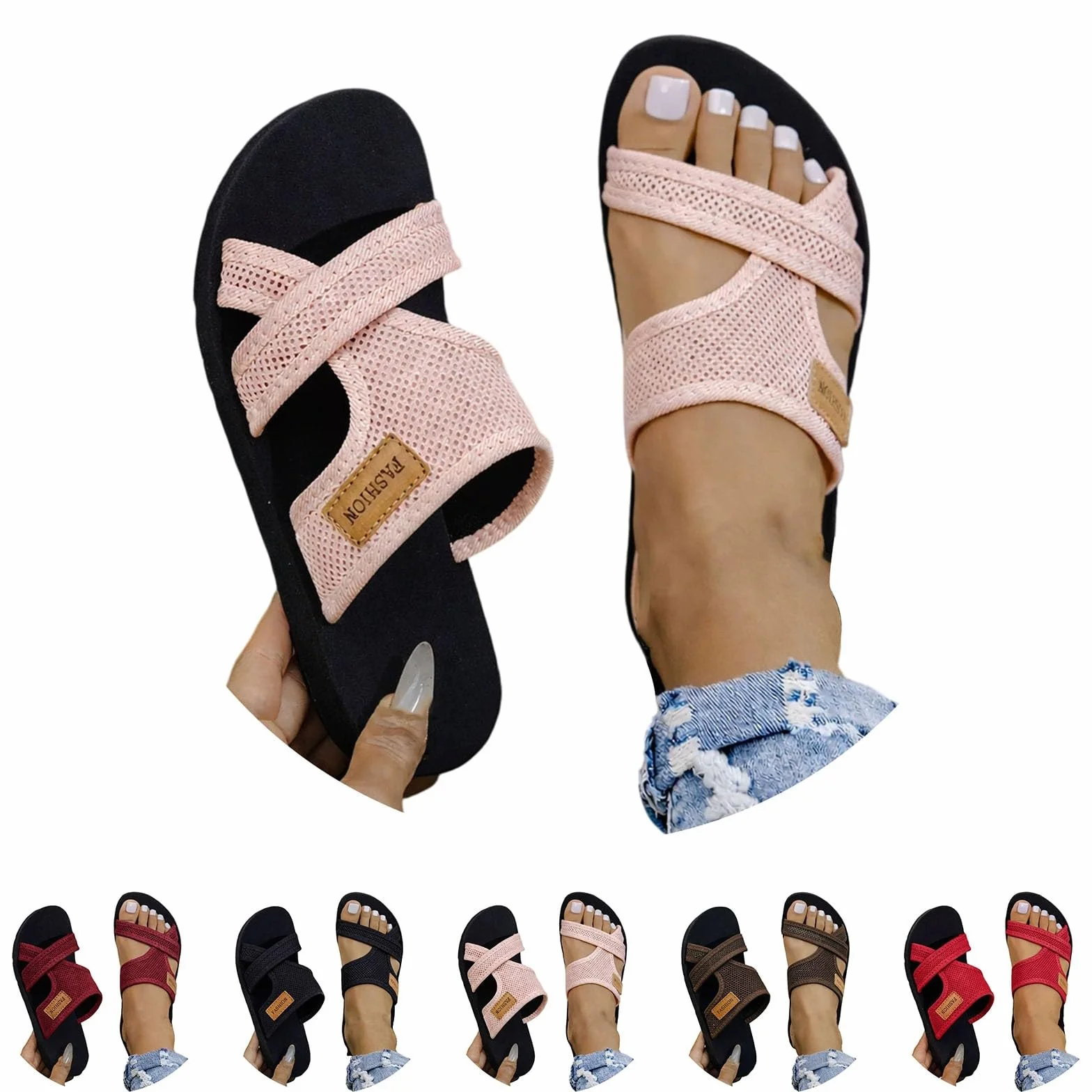 Chanclas Mujer Verano Sandalias Planas Barefoot Zapatillas Playa Antideslizantes Goma