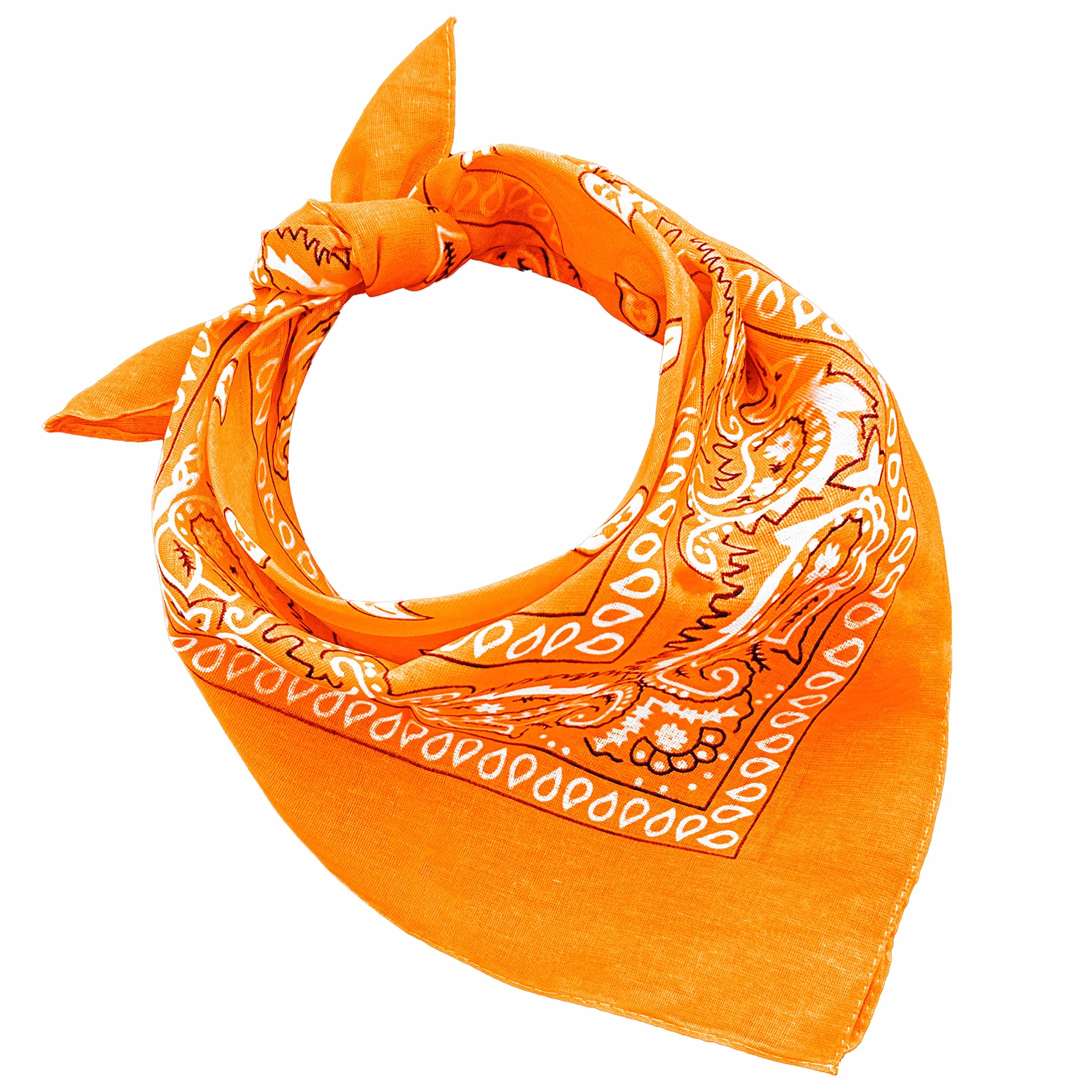 JOPHY & CO. Bandana 100% algodón estampado cachemira pañuelo bufanda pelo cuello cabeza