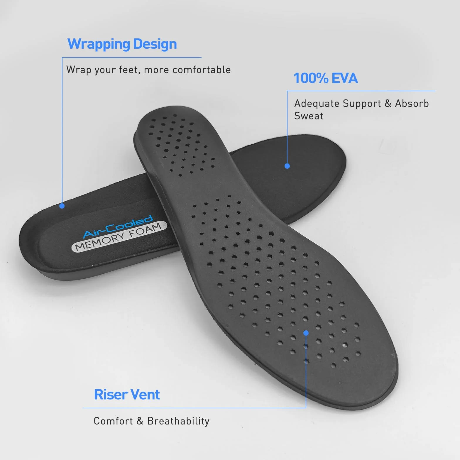 Plantillas Memory Foam para Skechers Hombre, Insertos de Repuesto Suaves