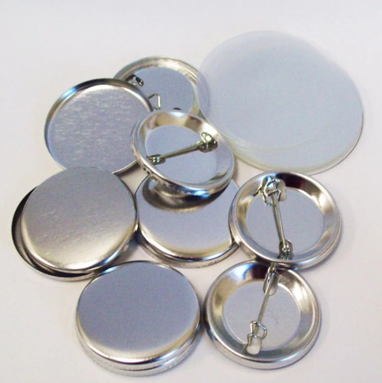 500 Consumibles para chapas de 31 mm, recambios con alfiler y plástico protector para máquinas F150, F300, B500, B700