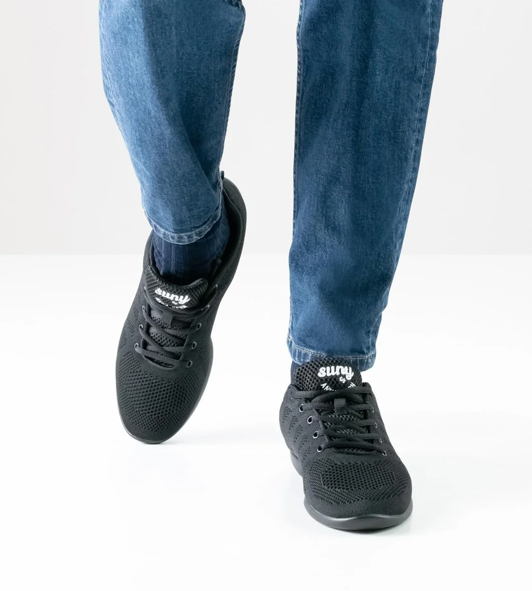 Anna Kern Hombres Zapatos de Baile Dance Sneakers 4020 Bold Negro Suela de Sneaker