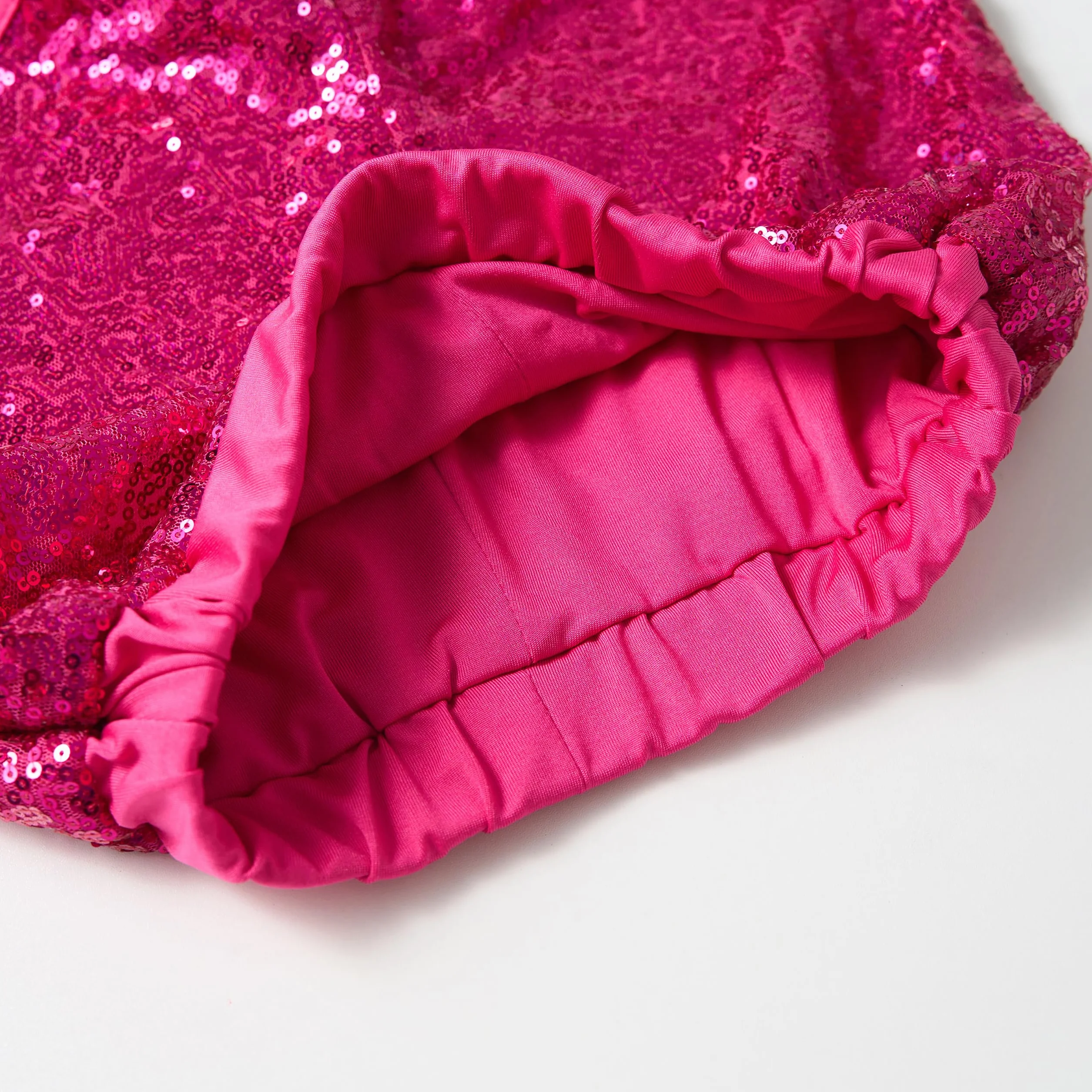 LOLANTA Traje de Baile de Lentejuelas para Niñas Ropa de Baile de Hip Hop Conjunto de Traje de Vestido de Baile Brillante