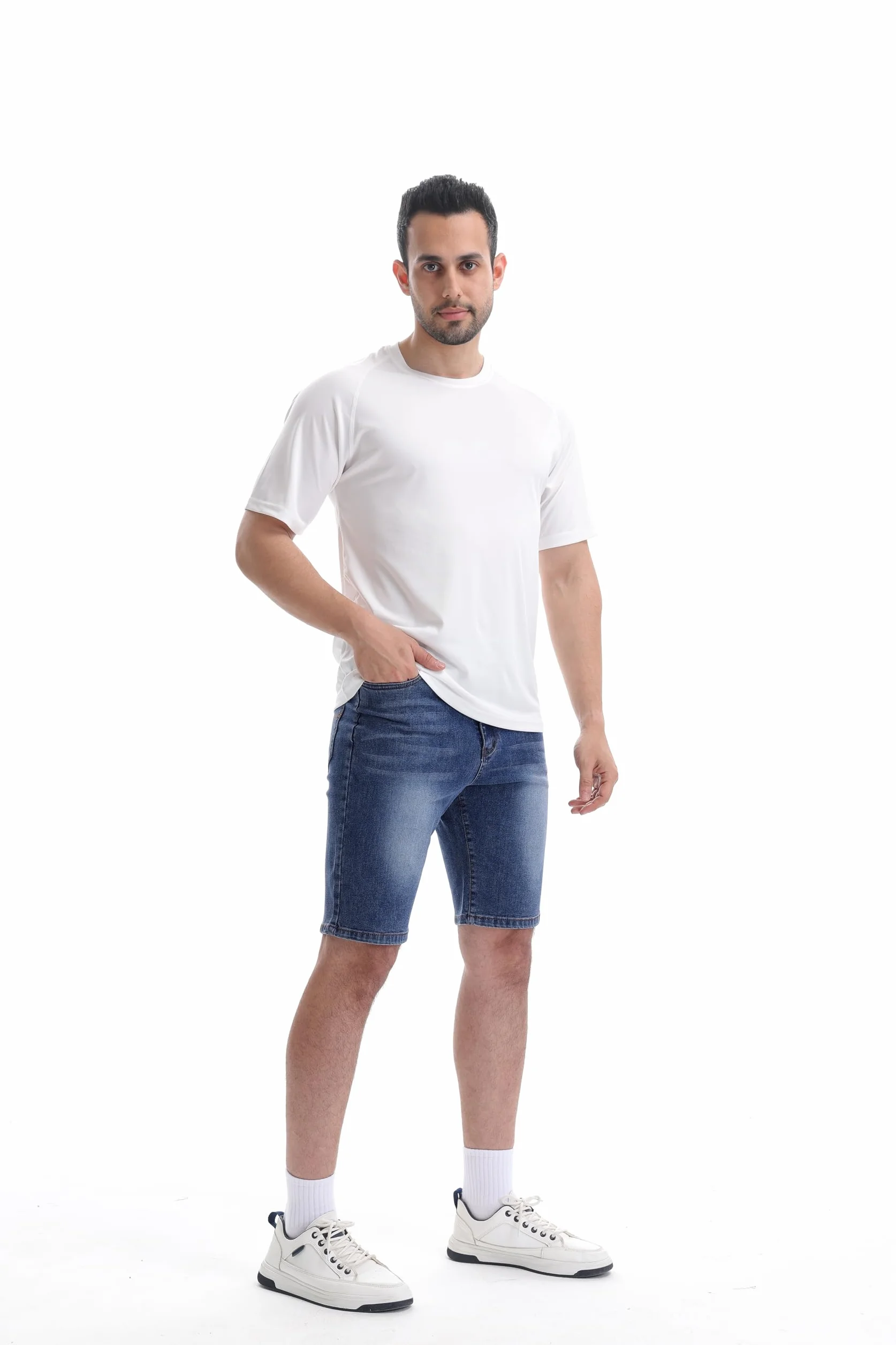 ZOXOZ Bermuda Denim Shorts Casual Summer Pantalones Cortos Hombre