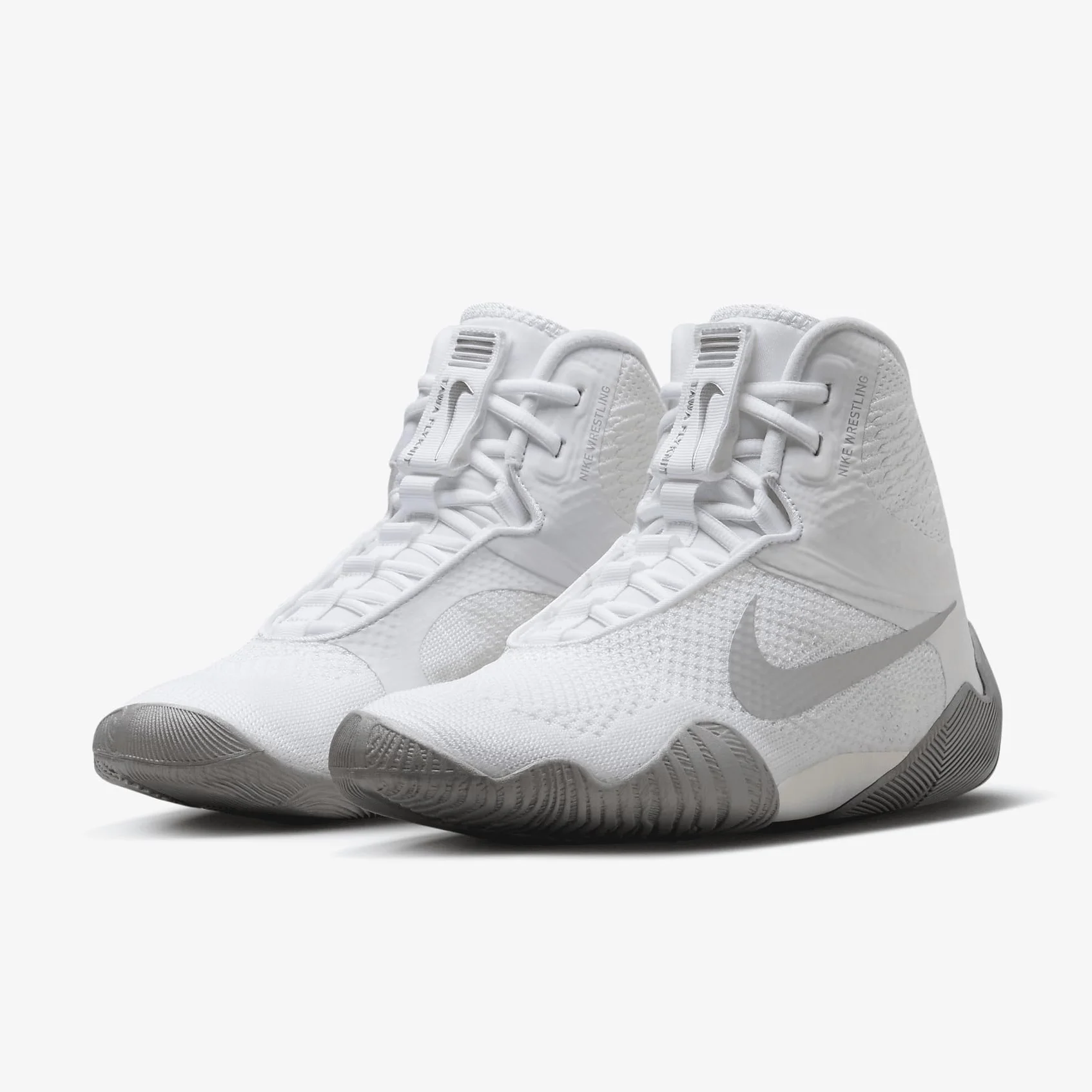 Nike Tawa - Zapatos de lucha libre para hombre (CI2952-100, blanco/blanco/plateado metálico)