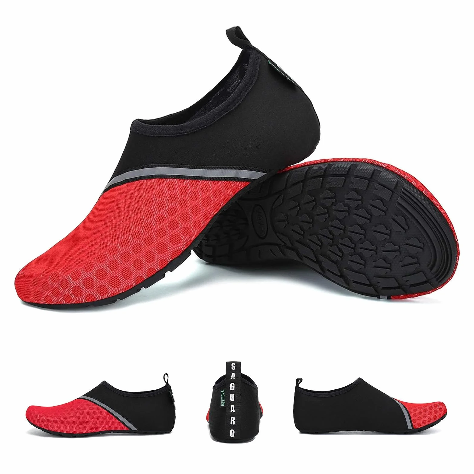 SAGUARO Escarpines Hombre Mujer Zapatillas de Agua Secado Rápido Antideslizantes Calzado Natación Surf Piscina Gr.36-47 EU