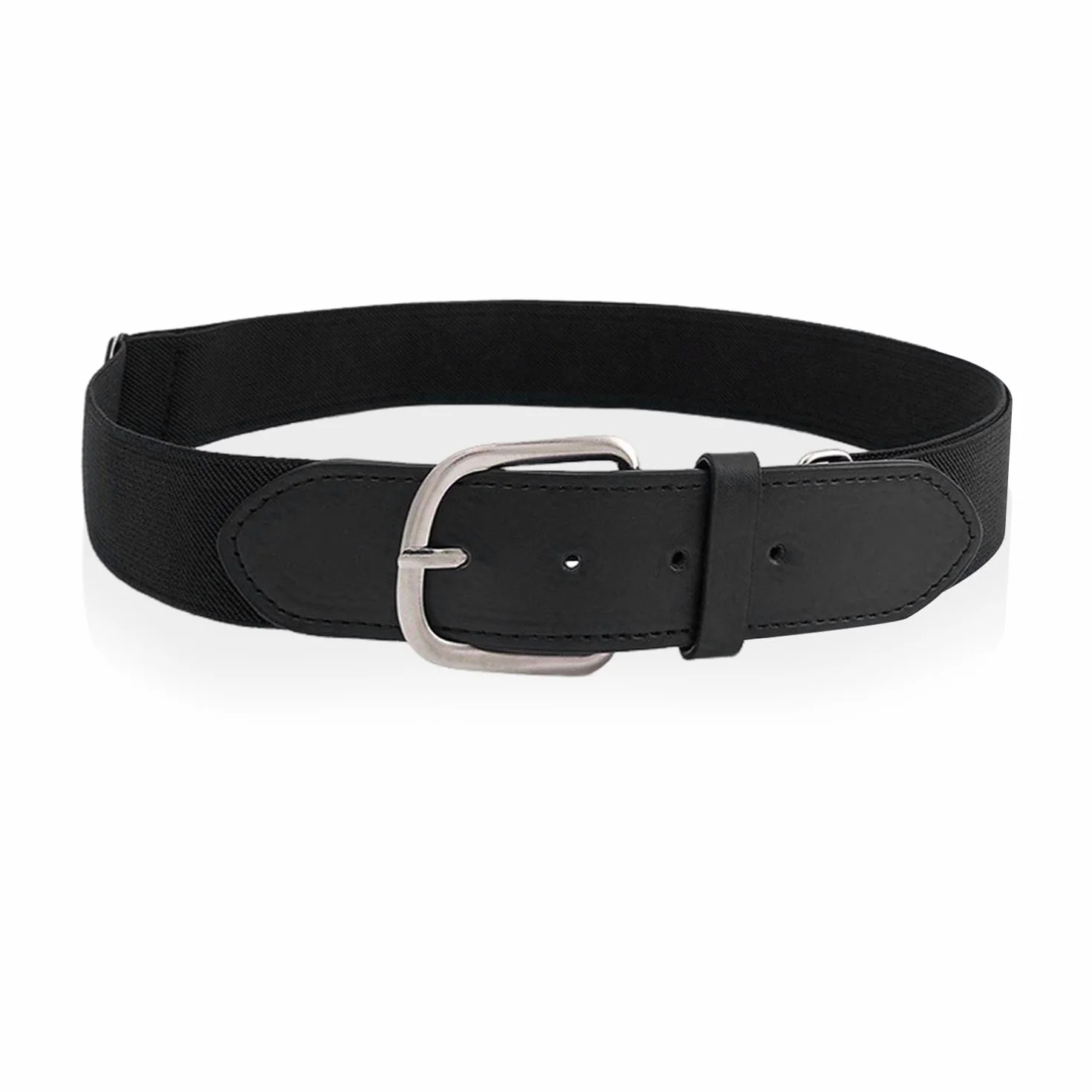 Cinturón Negro Ajustable Elástico para Niños, Accesorio de Moda