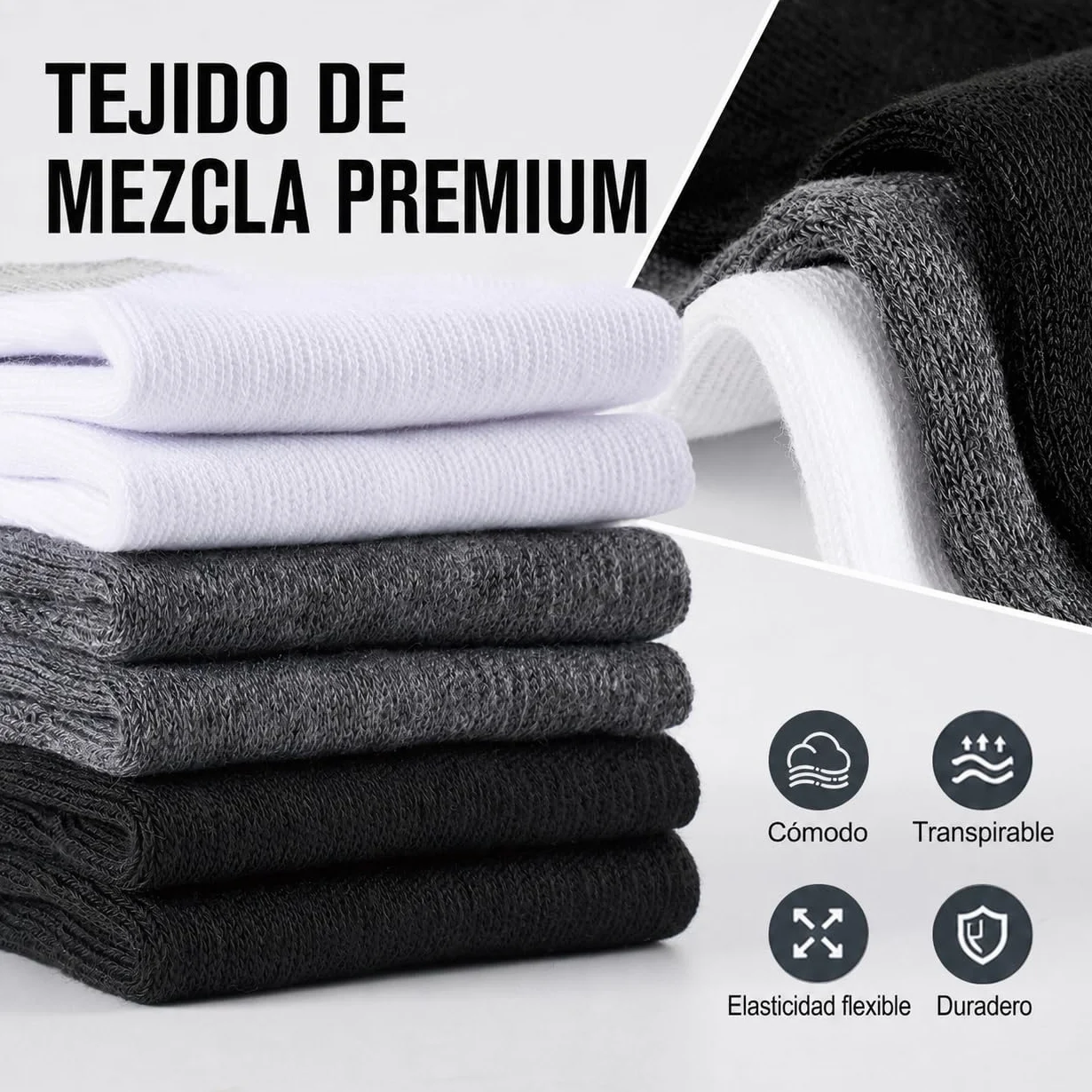 SockWaddles Calcetines Tobilleros de Running para Hombre Mujer 8 Pares Anti-Ampollas
