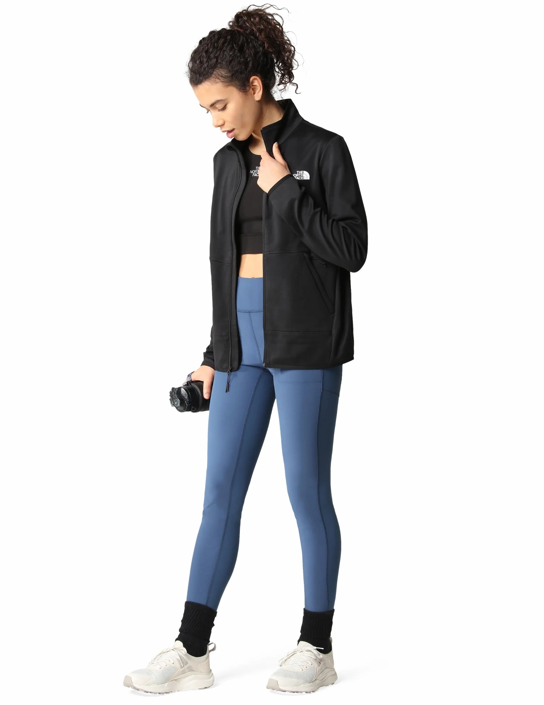 The North Face Chaqueta Polar Canyonlands Cremallera Mujer Senderismo