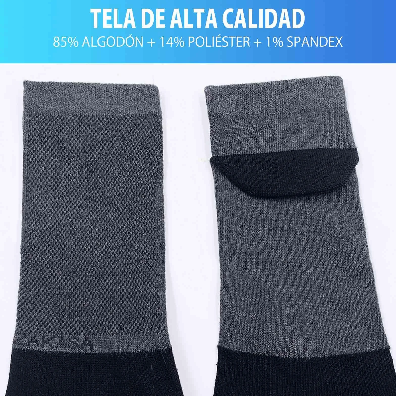 PUTUO Calcetines con Dedos de Deporte para Hombre: Calcetines Dedos Separados Tobilleros de Running Algodón Transpirables 5 Pares