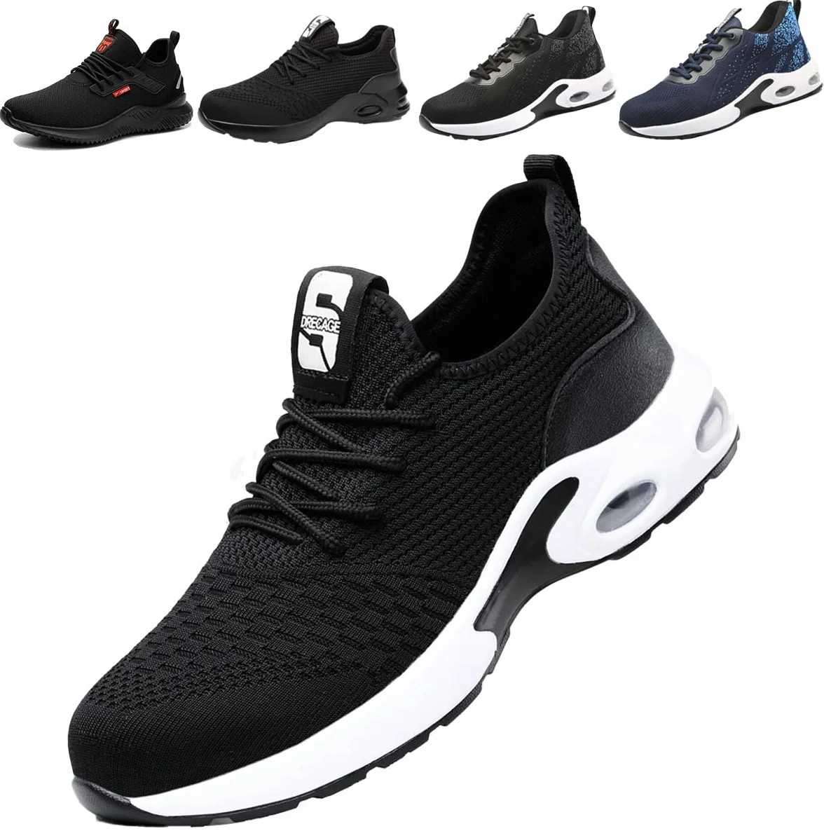 Zapatos de Seguridad con Punta de Acero Ligeros y Cómodos para Hombre Mujer