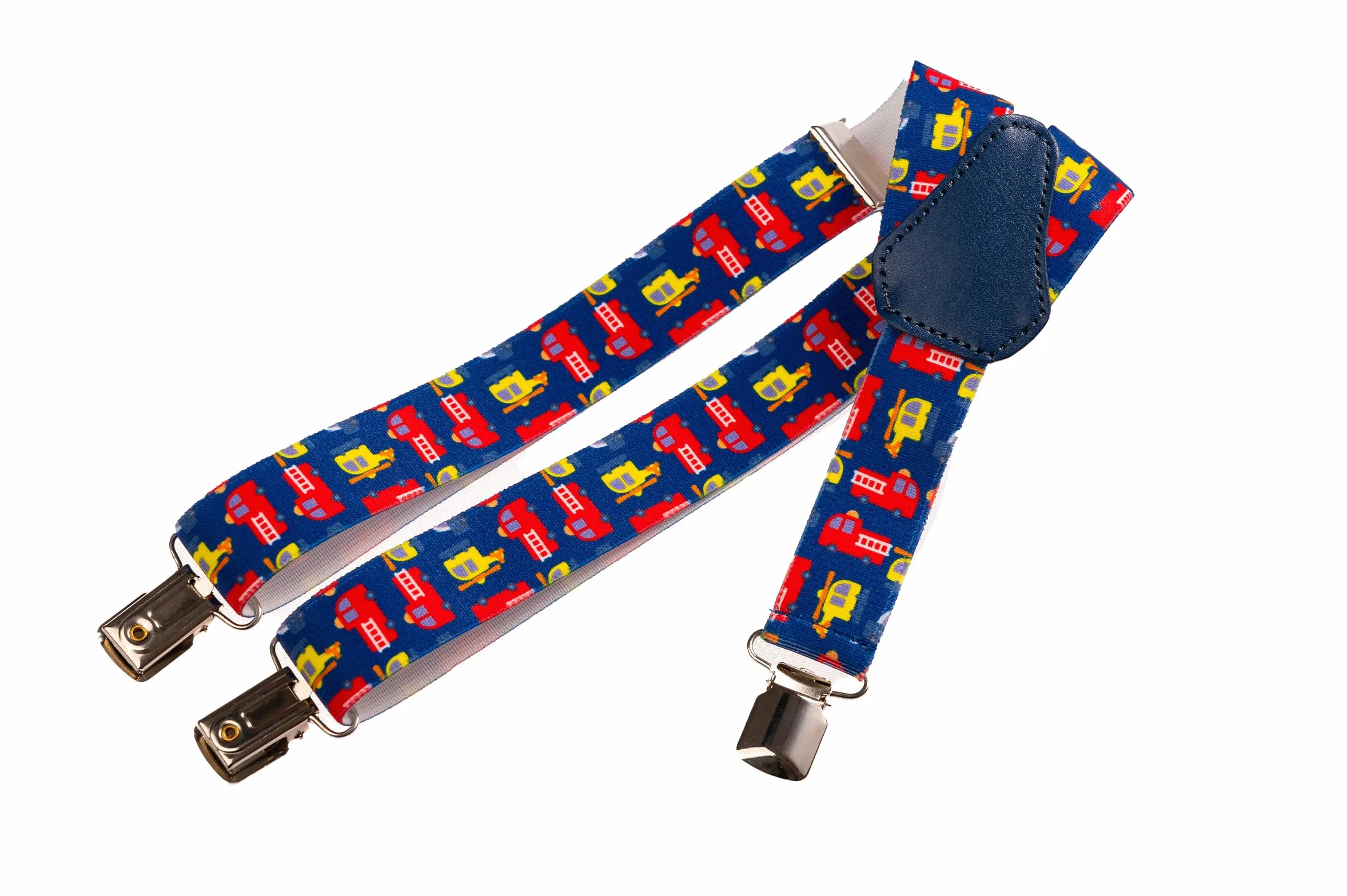 Tirantes de Tela Elastizada Infantiles Unisex Forma Y Camión Bomberos 1-5 Años 2.5cm
