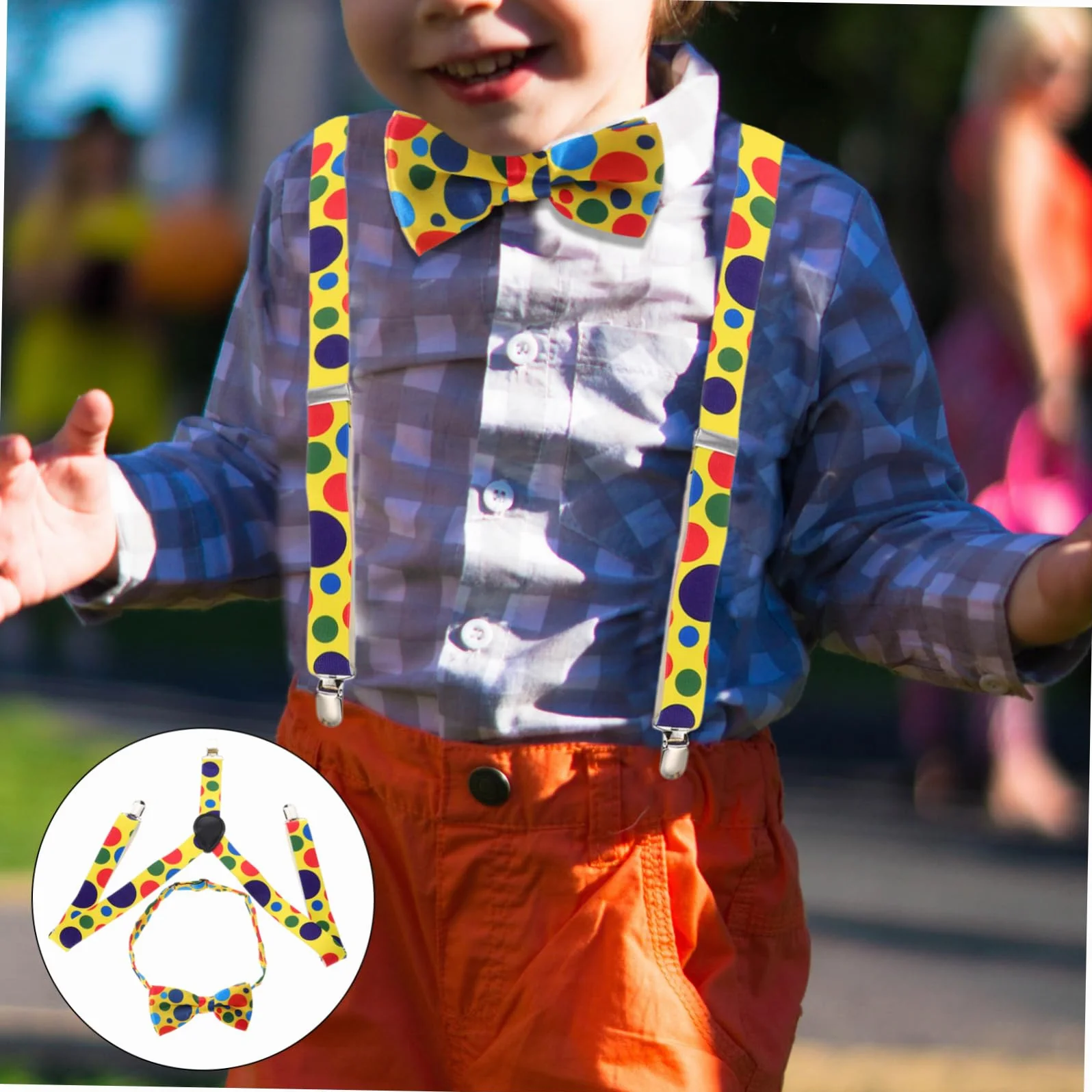 Accesorios para pajaritas infantiles con tirantes metal disfraz cosplay