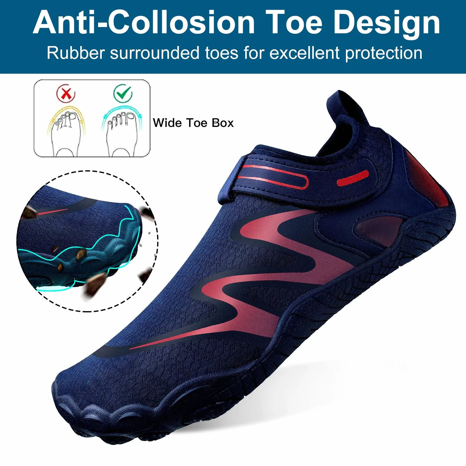 Zapatos Acuáticos para Mujeres, Zapatos de Surf de Playa Descalzos, Calcetines de Yoga de Secado Rápido