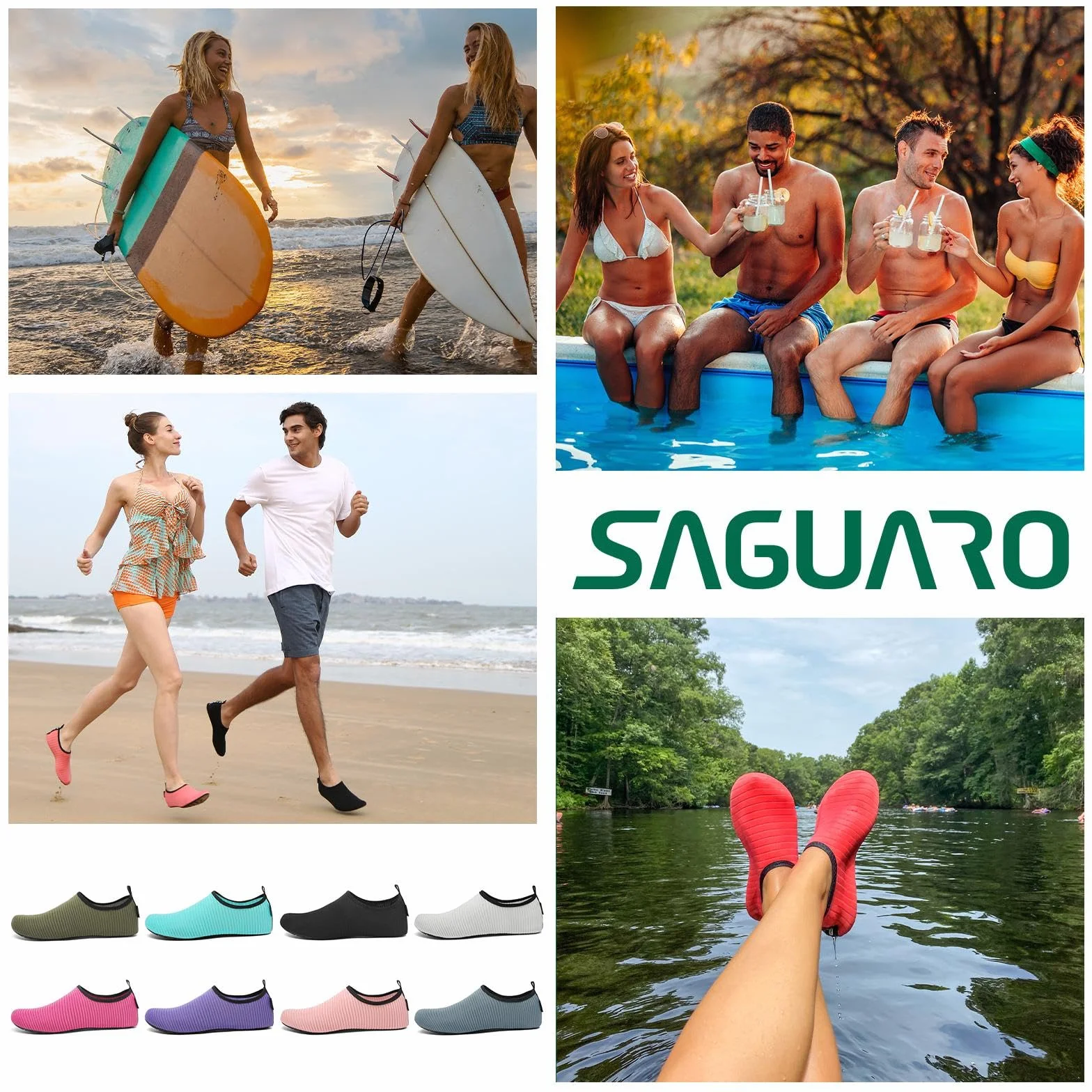 Saguaro Escarpines Secado Rápido 7 Agujeros de Drenaje Hombre Mujer Gr.36-47