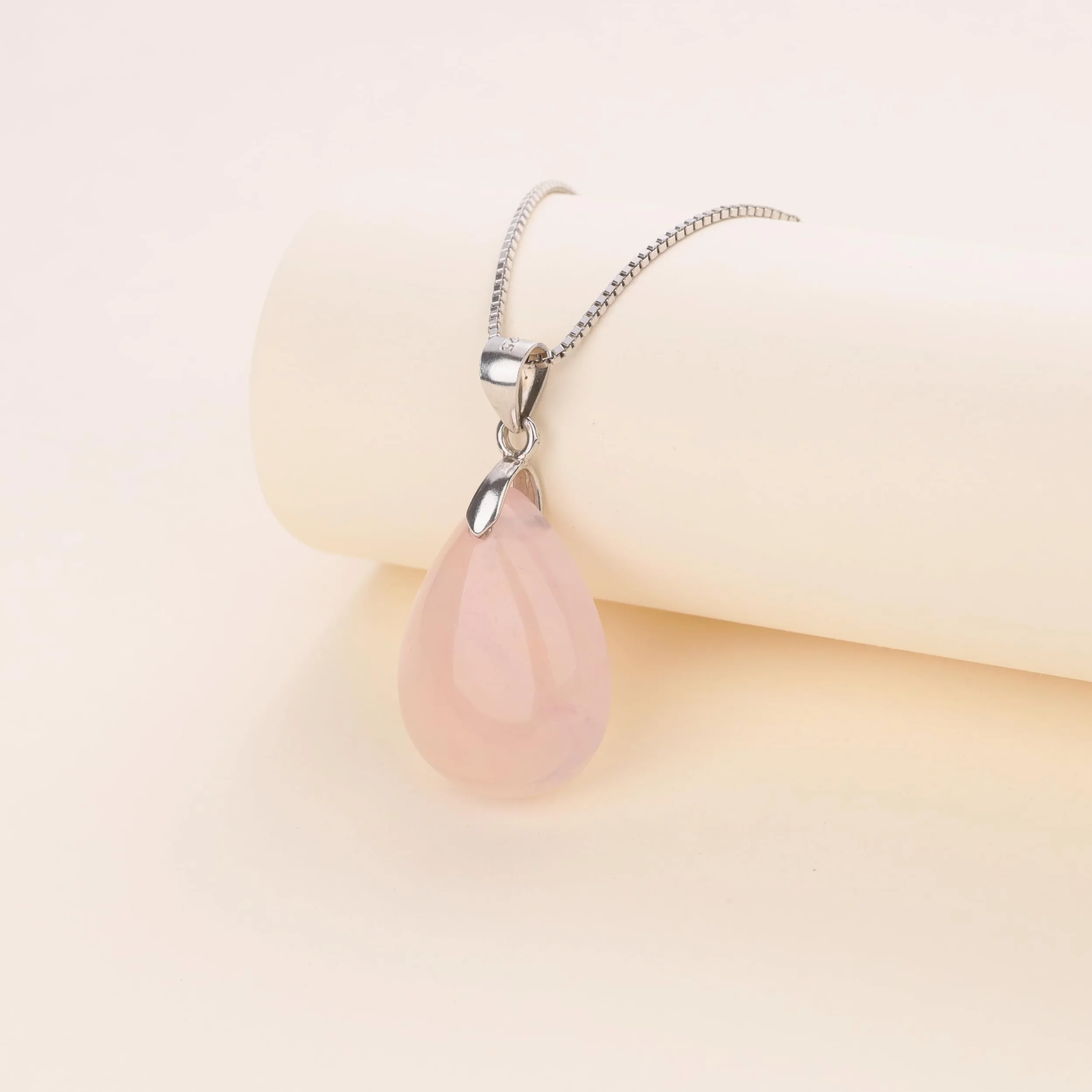 COAI Collar para Mujer de Plata de Ley con Colgante Gota de Agua de Piedras Naturales