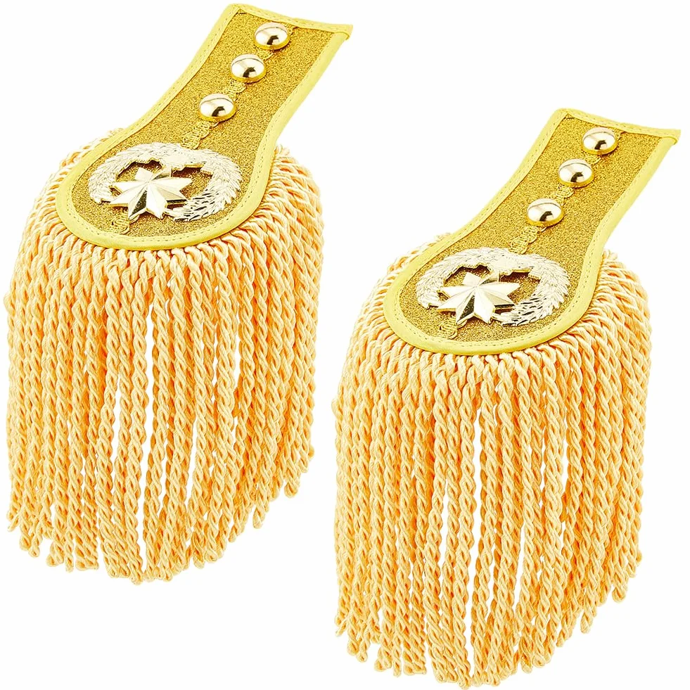 SUPERFINDINGS Charretera Flecos Hombro Uniforme Rojo/Azul/Oro 150mm