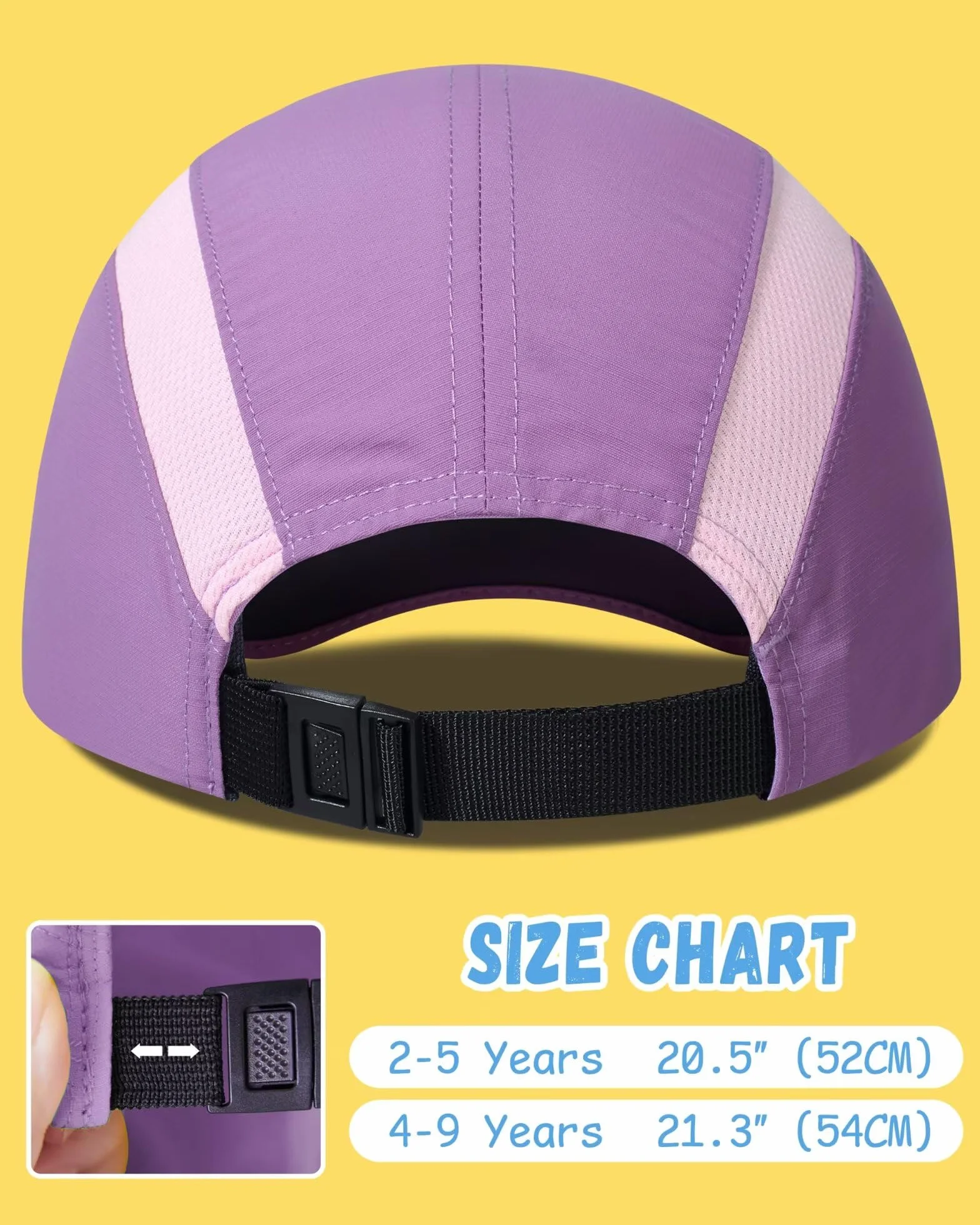 Gorra para niños UPF50+ Plegable protección Solar Ligera Transpirable 2-9 años