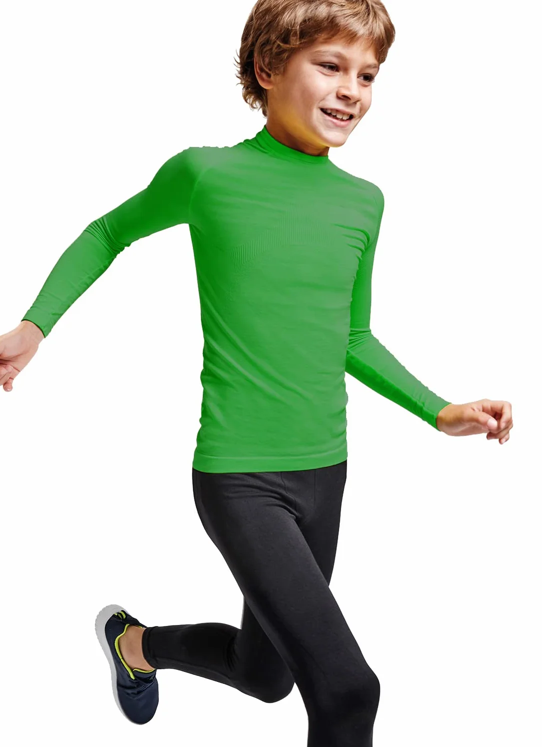 Camiseta Térmica Manga Larga Niño Tejido Técnico Transpirable