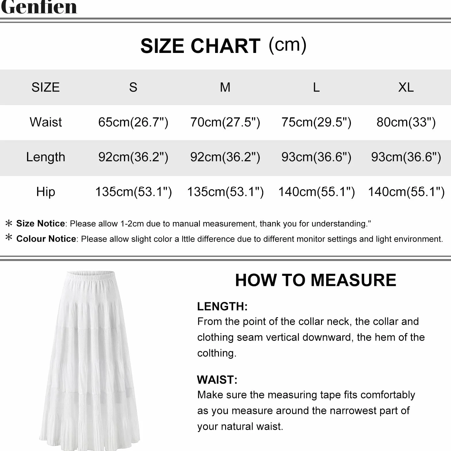 Genfien Faldas Largo Chiffon Mujer Cintura Elástica Alta Bohemia Maxi Falda Línea A Verano