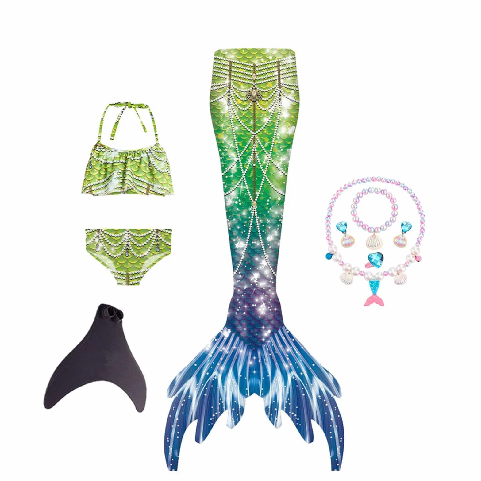 Lindo Conjunto Para Niñas Acabado Repelente Al Agua Piscina Mar