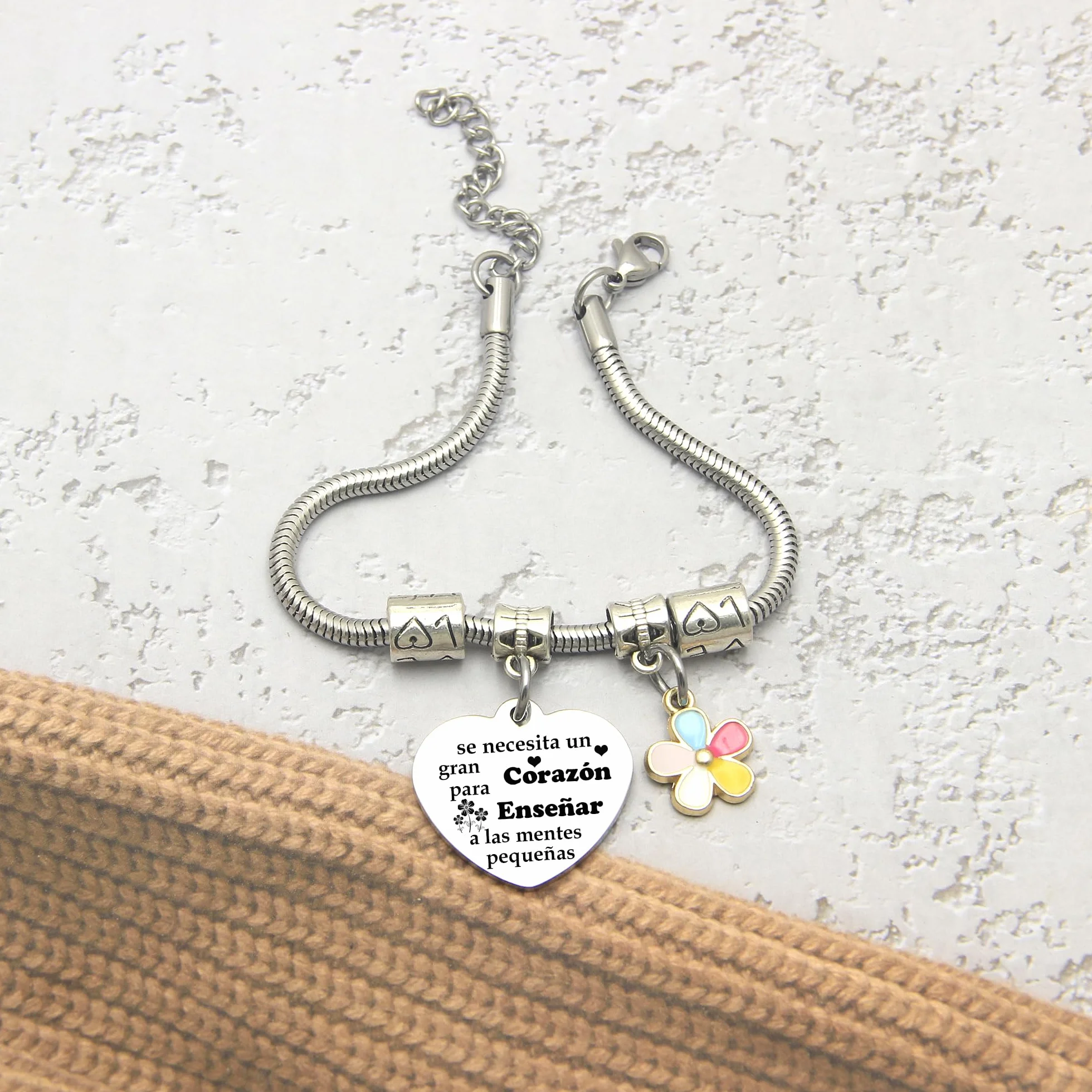 Pulsera Maestro Profesora Regalo Graduación Cumpleaños