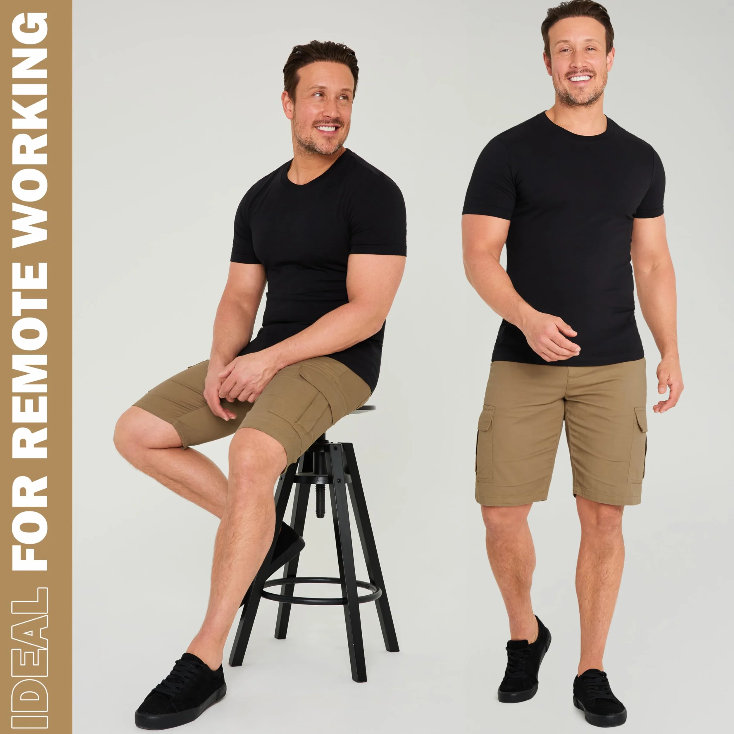 Pantalón Corto de Carga CityComfort para Hombre con Bolsillos