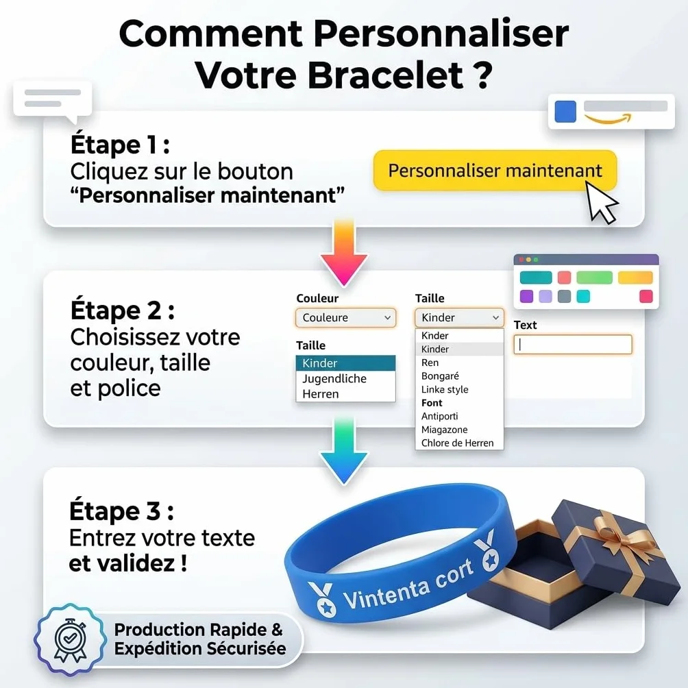 Pulseras de goma personalizables para eventos, motivación, recaudación de fondos, identificación niños