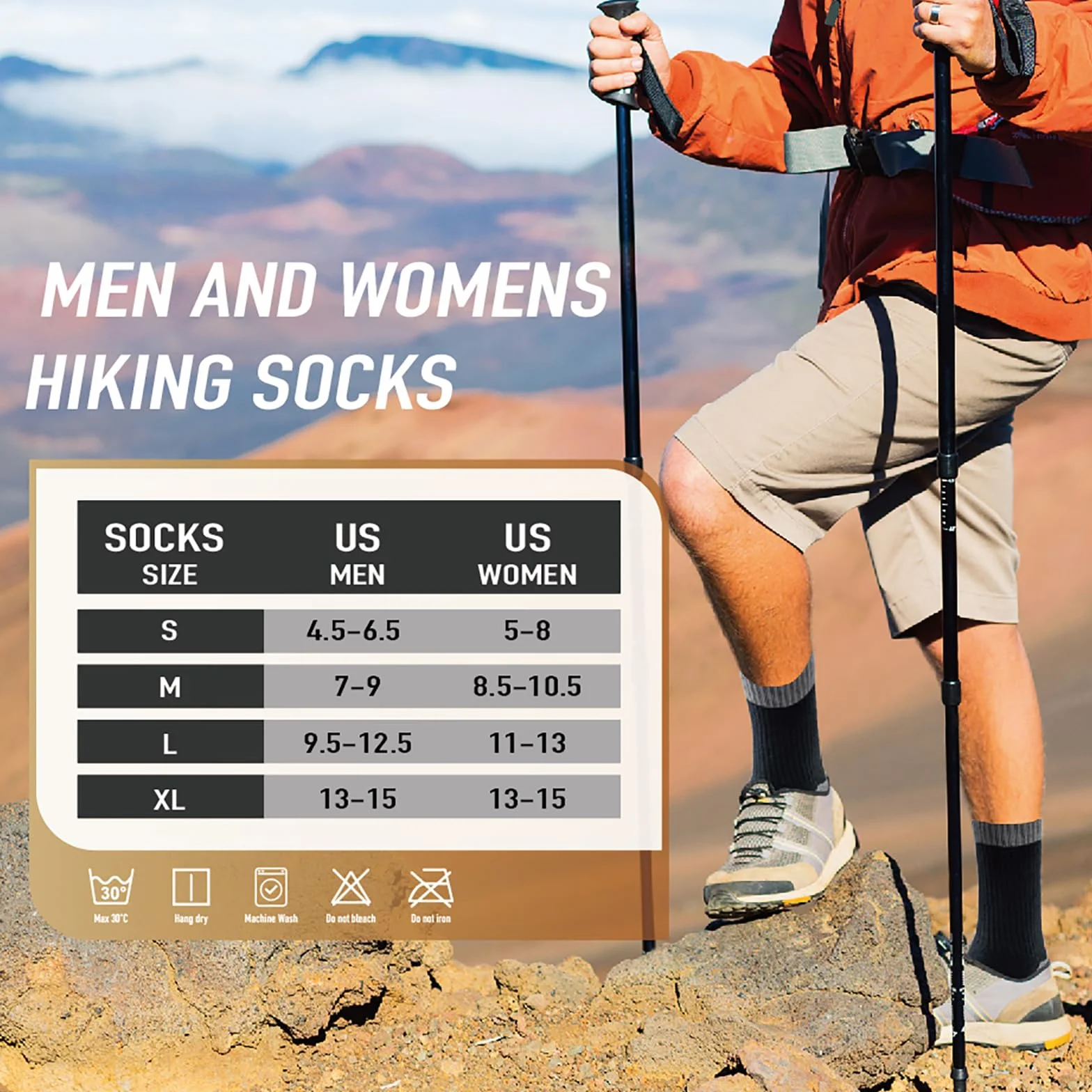Niorasen Calcetines Merino Hombre Mujer Trekking Senderismo 3 Pares Antibacterianos Antiampollas Transpirables
