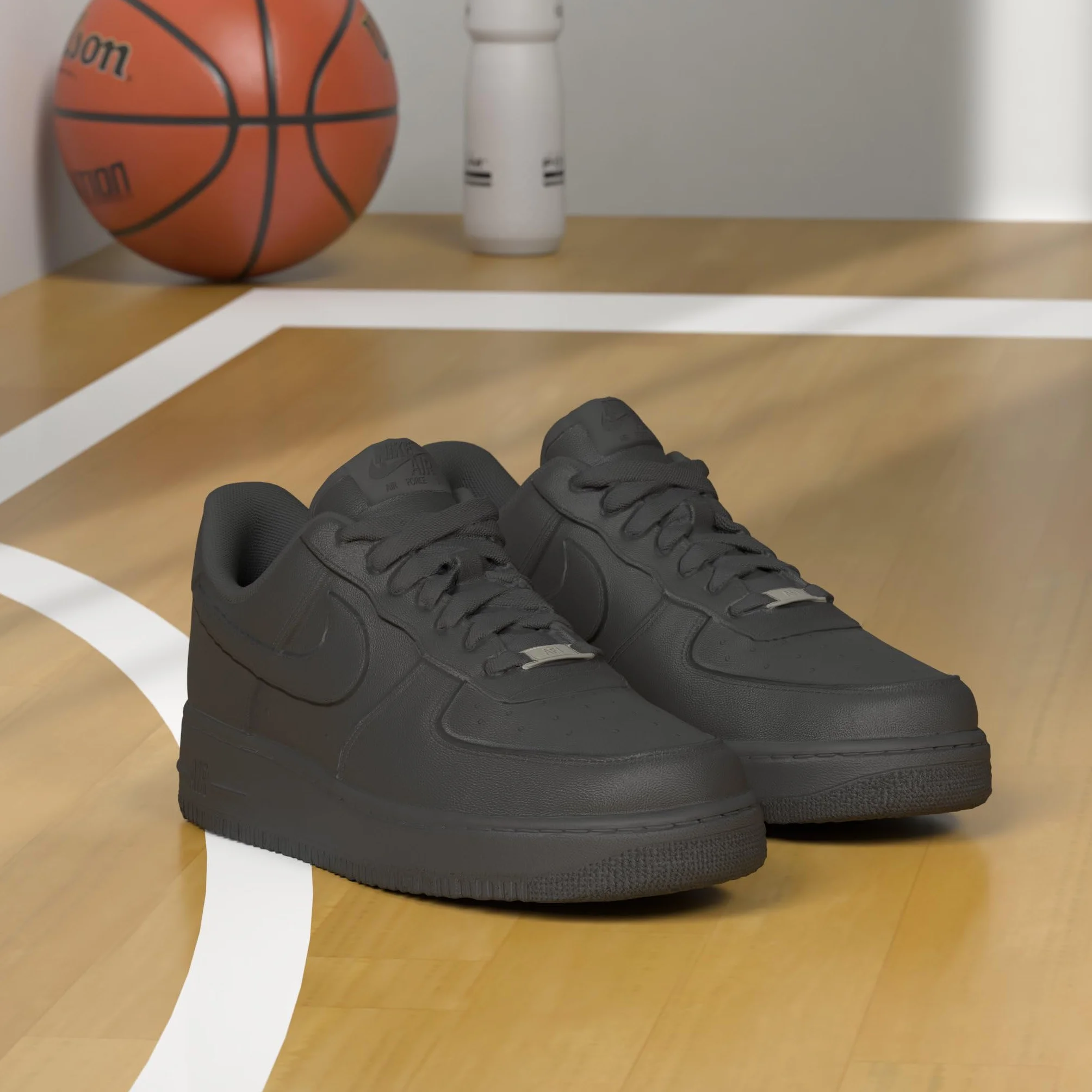 Nike Wmns Air Force 1 '07 Zapatos De Baloncesto Mujer Black 39 EU