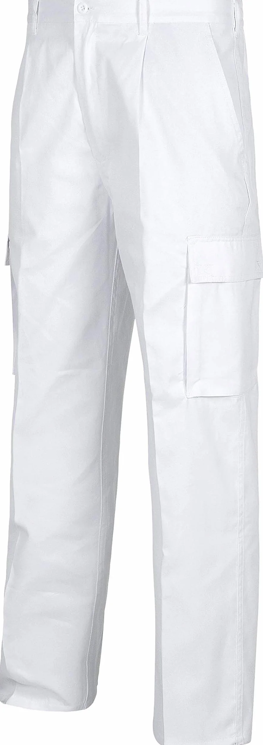 WORKTEAM Pantalón de Trabajo Multibolsillos Corte Recto Cintura Elástica