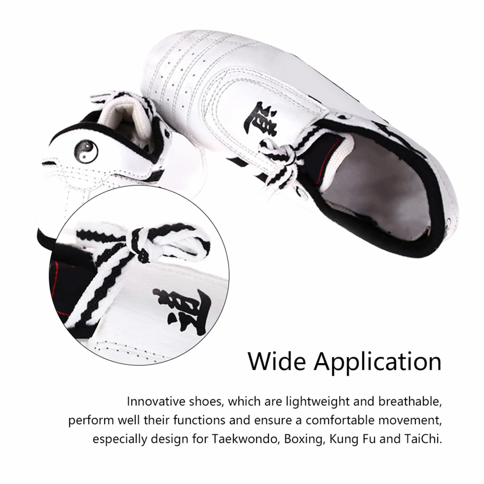 Dilwe Zapatos de Taekwondo Ligeros para Boxeo Kung fu Taichi Martial Arts Sneaker