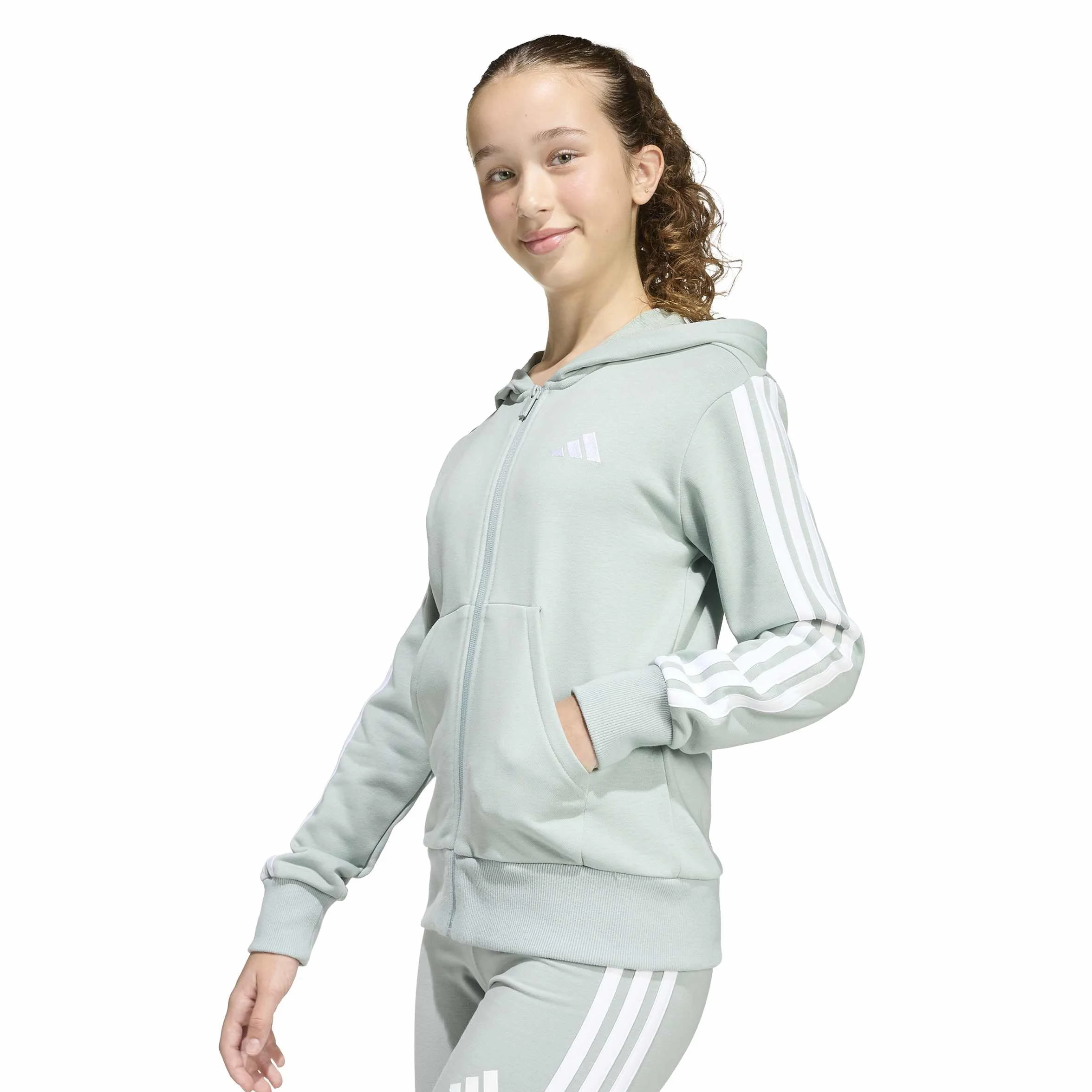 Adidas Essentials Chaqueta Deportiva con Capucha y Cremallera