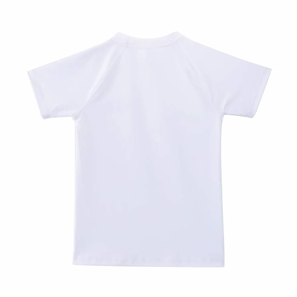 Camiseta Natación Protección Solar Niñas Traje Baño Manga Corta Rashguard Surf 4-14 años